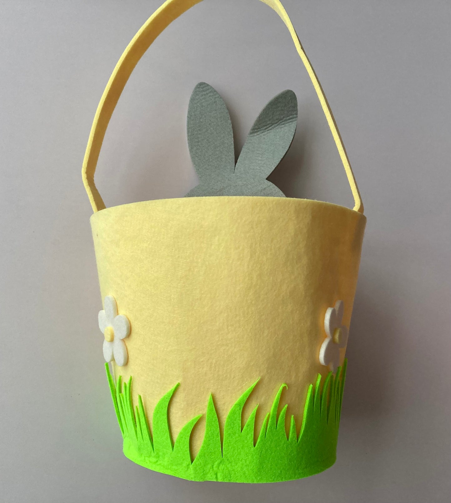 Yellow Easter Bunny Basket