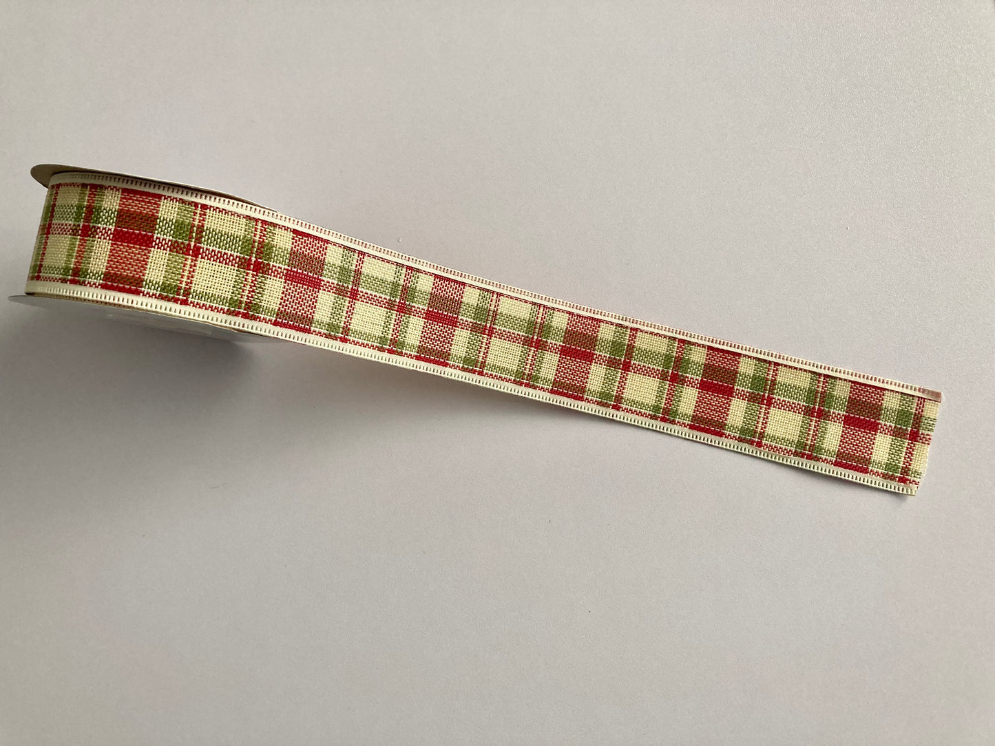 10yrds Tartan Fabric Edge Ribbon