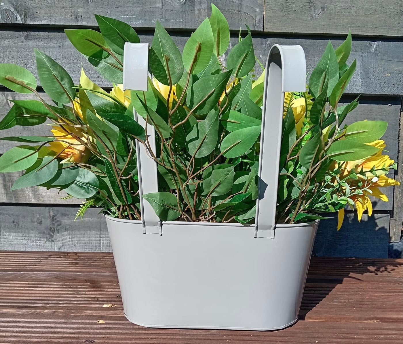 Sunflower & Tulip Double Hook Plant Pot