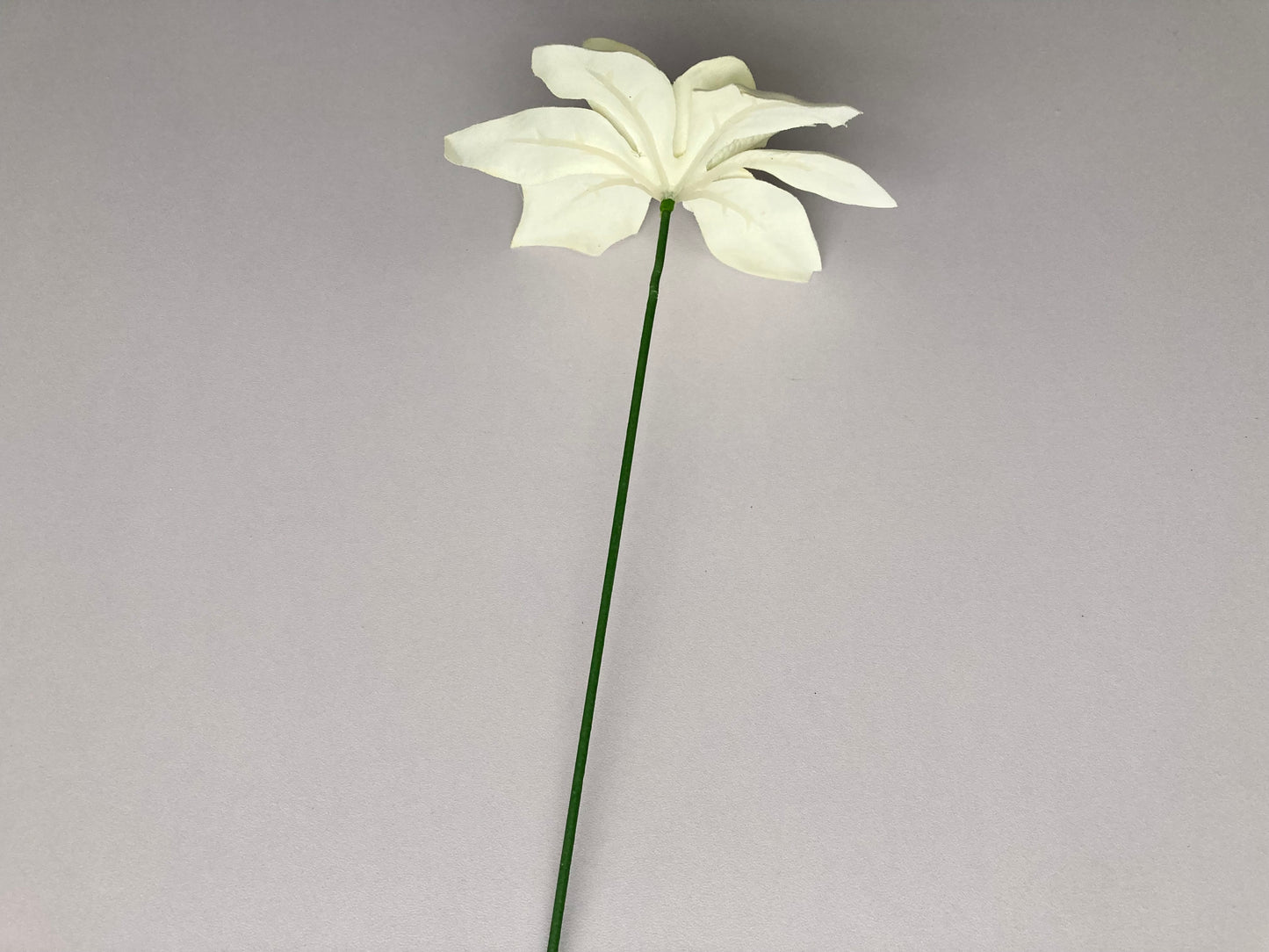 Ivory Poinsettia Pick