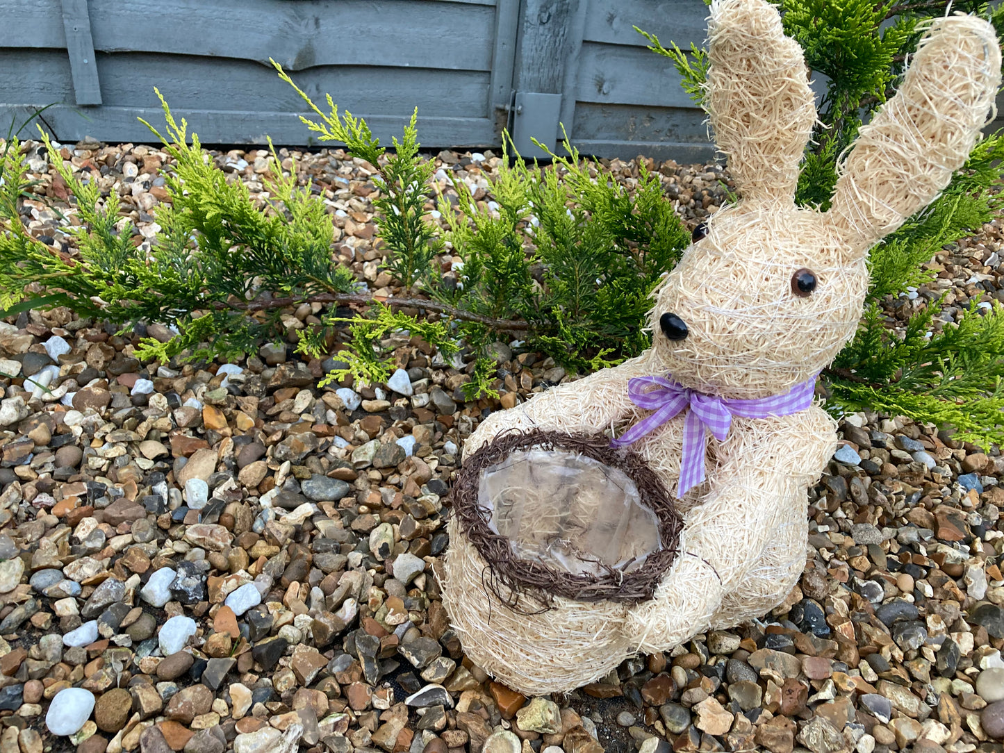 38cm Brushwood Rabbit Plant Pot