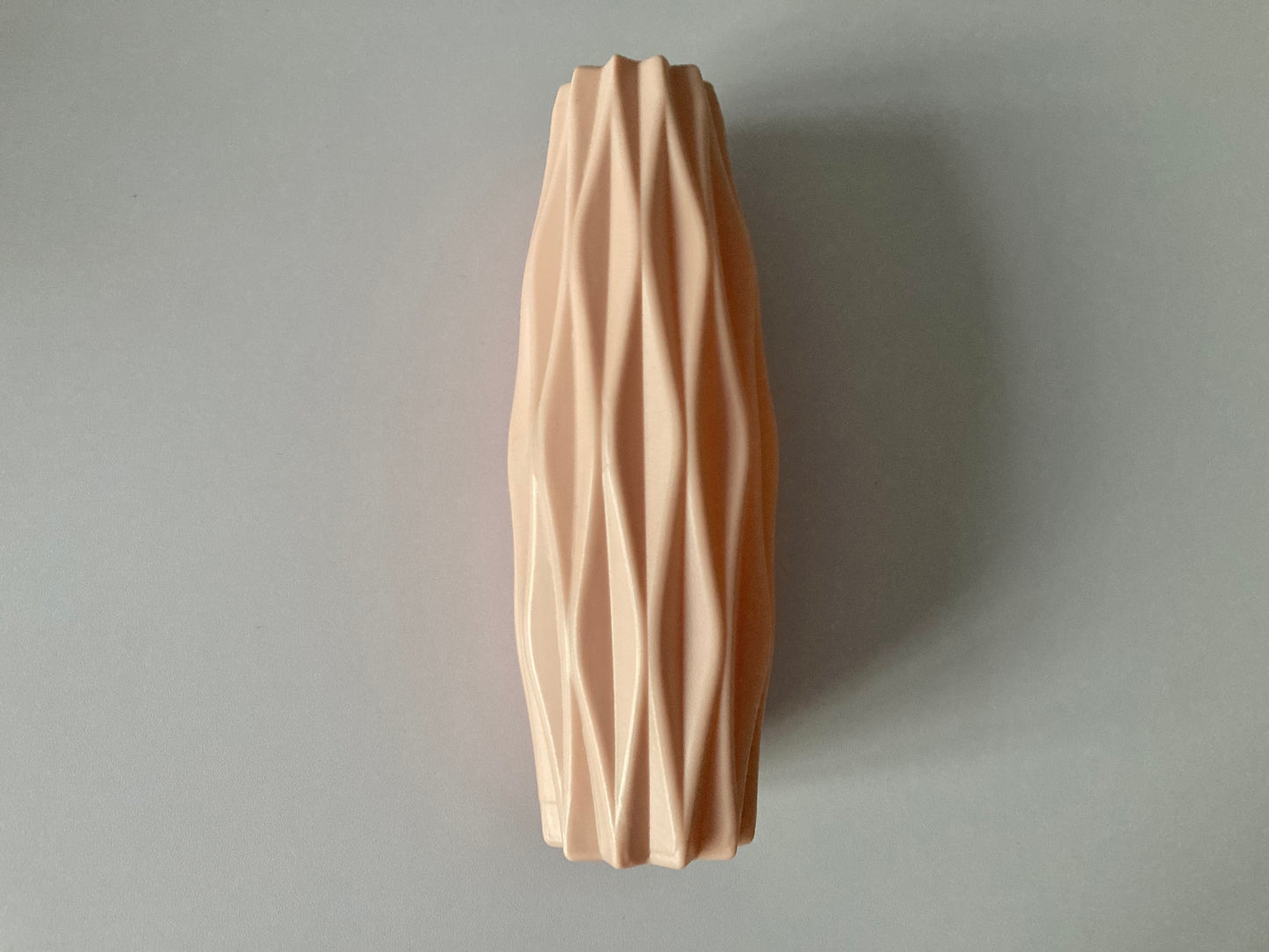 Pastel Peach Geometric Vase