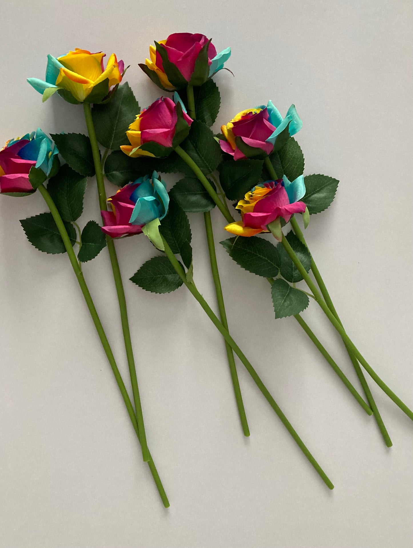 35cm 7 Diamond Rainbow Bunch