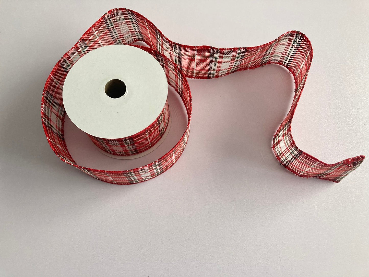 10yrds x 63mm Wired Edge Tartan Ribbon