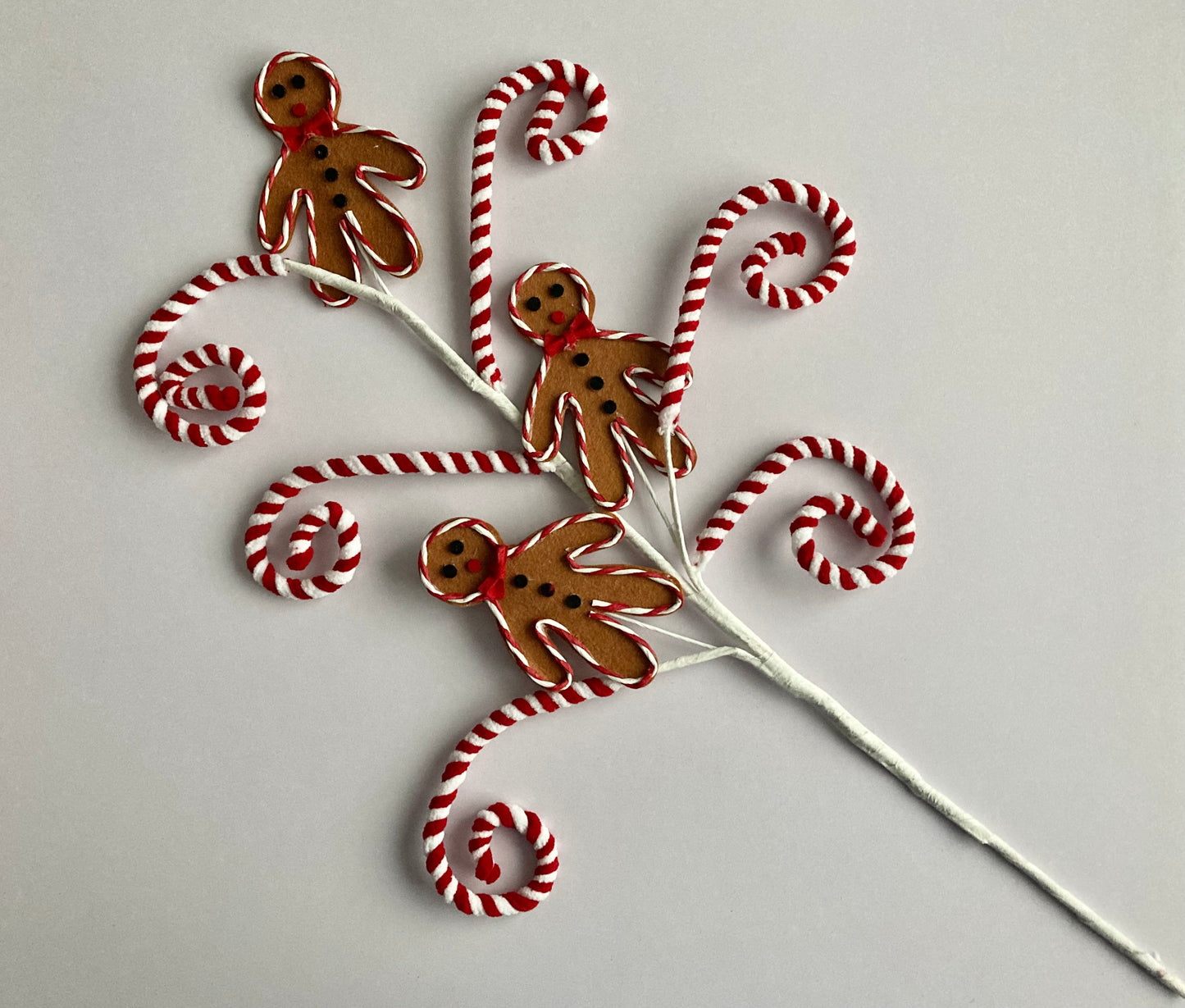 65cm Gingerbread & Candy Swirl Spray