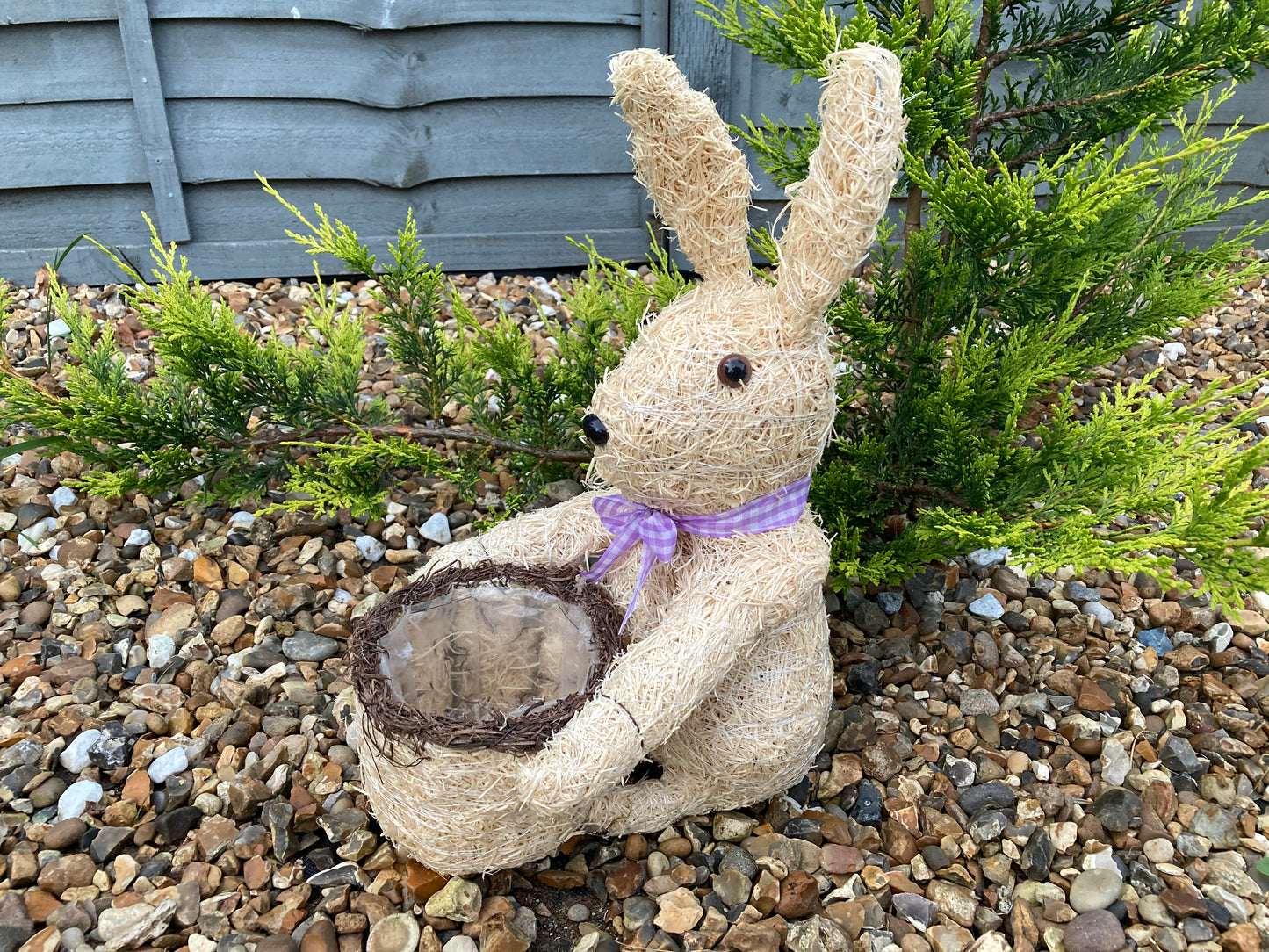 38cm Brushwood Rabbit Plant Pot