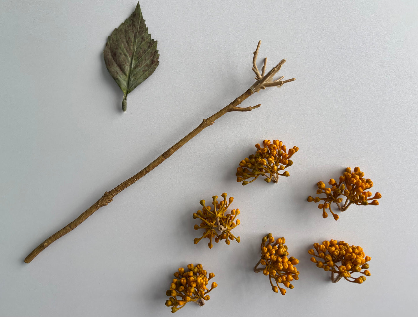 Mustard/Yellow Hydrangea Berry Stem