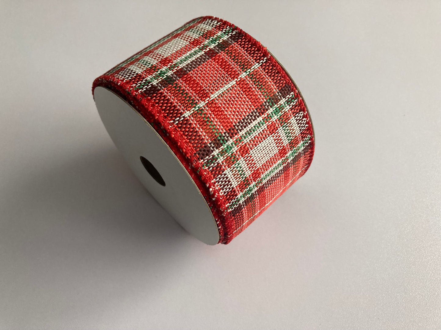 10yrds x 63mm Wired Edge Tartan Ribbon