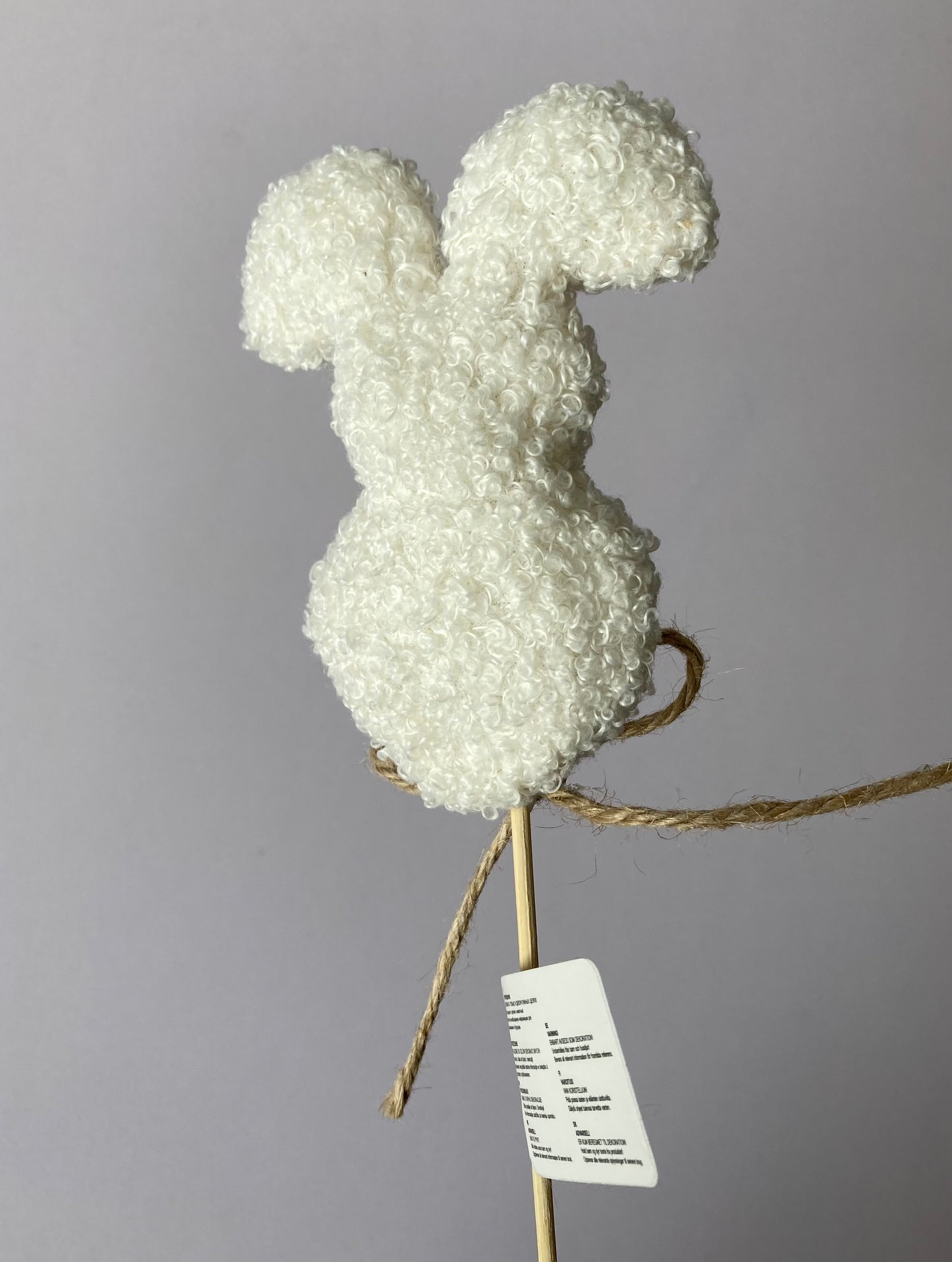 White Plush Rabbit Pick