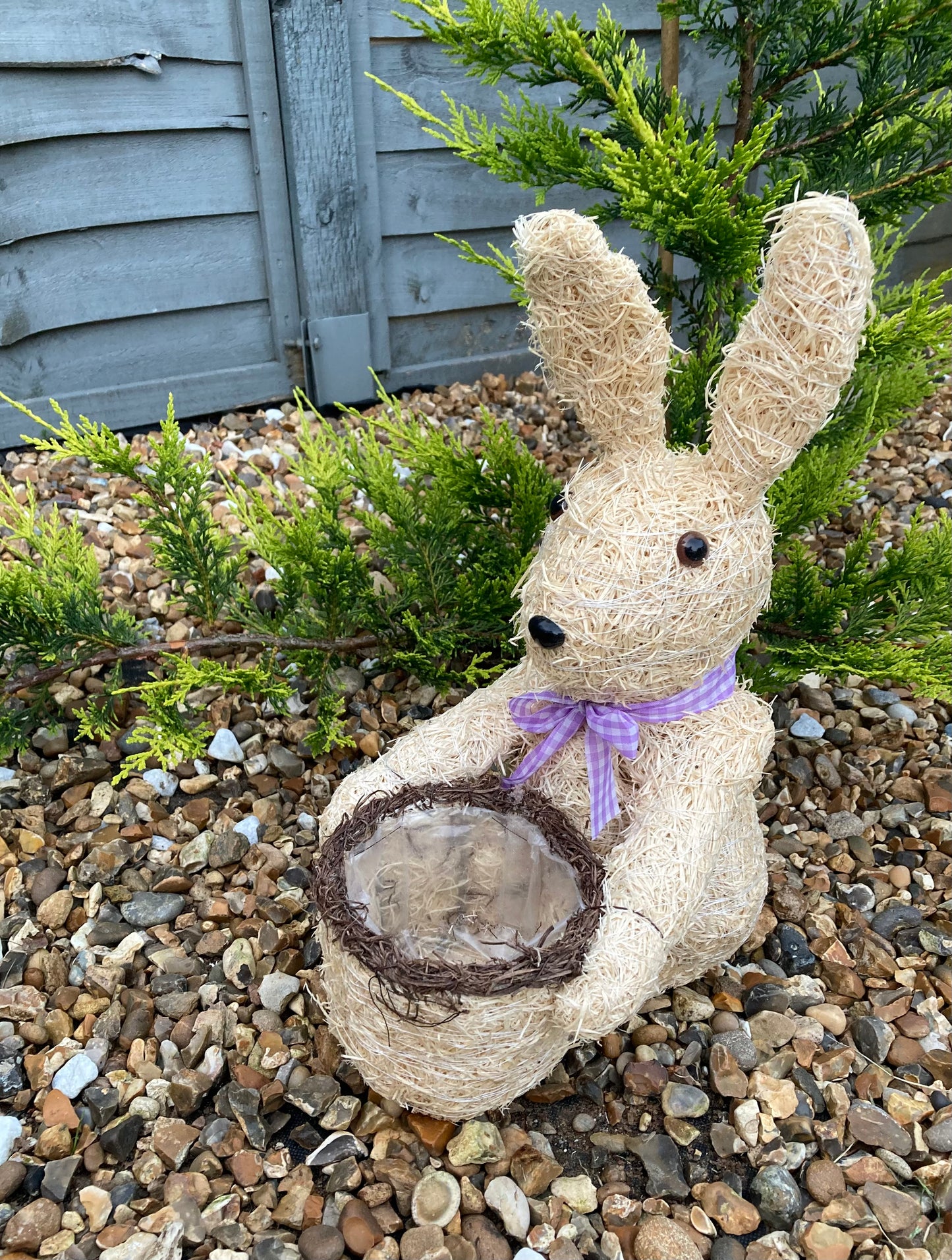 38cm Brushwood Rabbit Plant Pot