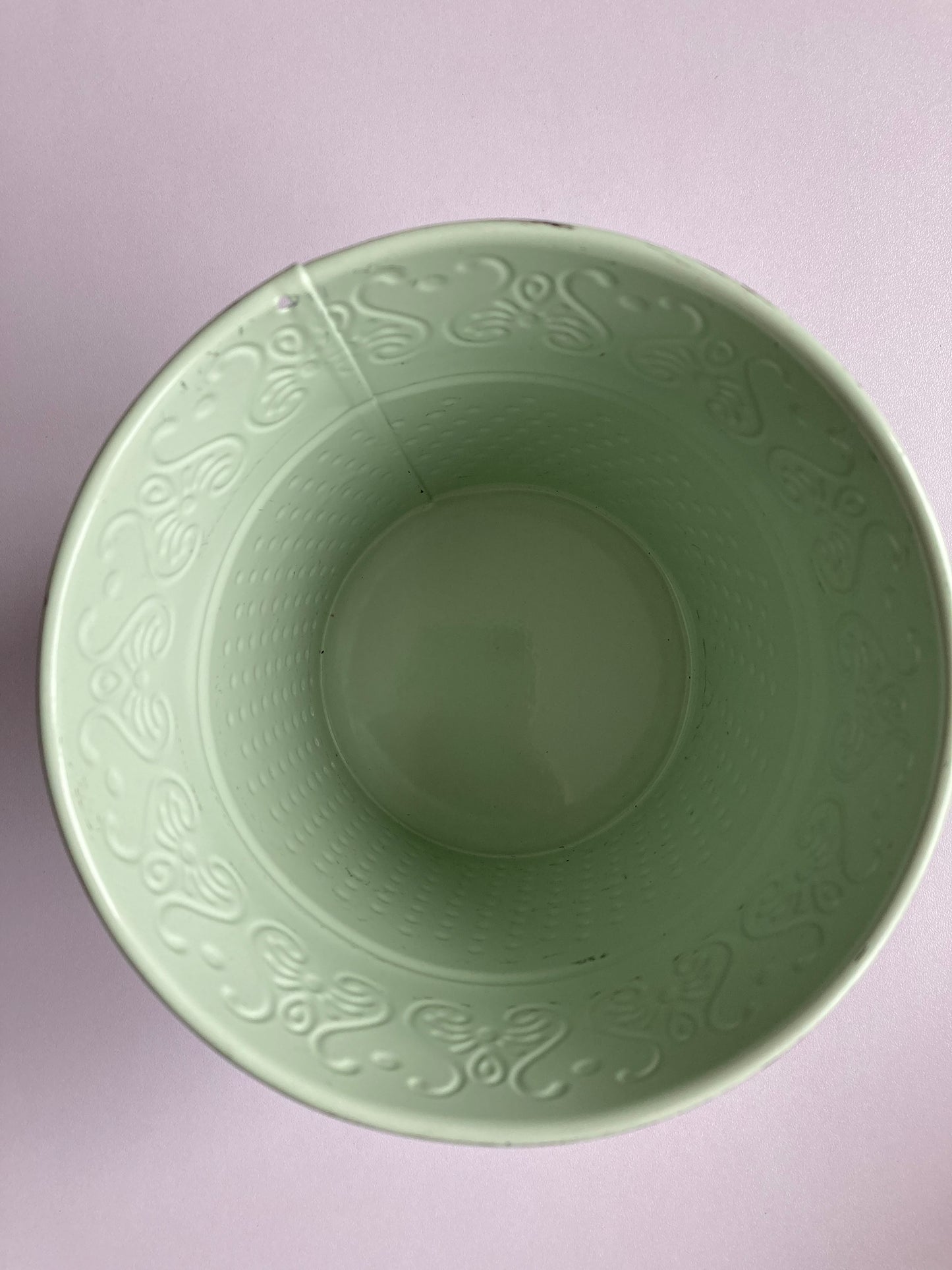 Green Rustic Metal Planter