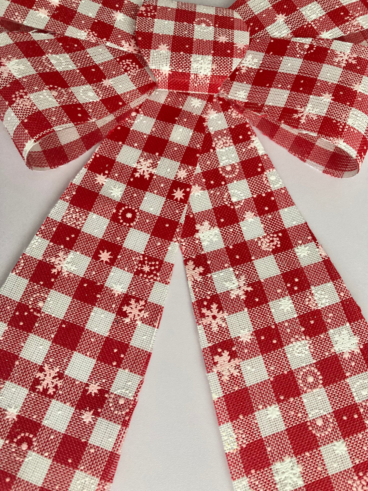 Red & White Large Bow