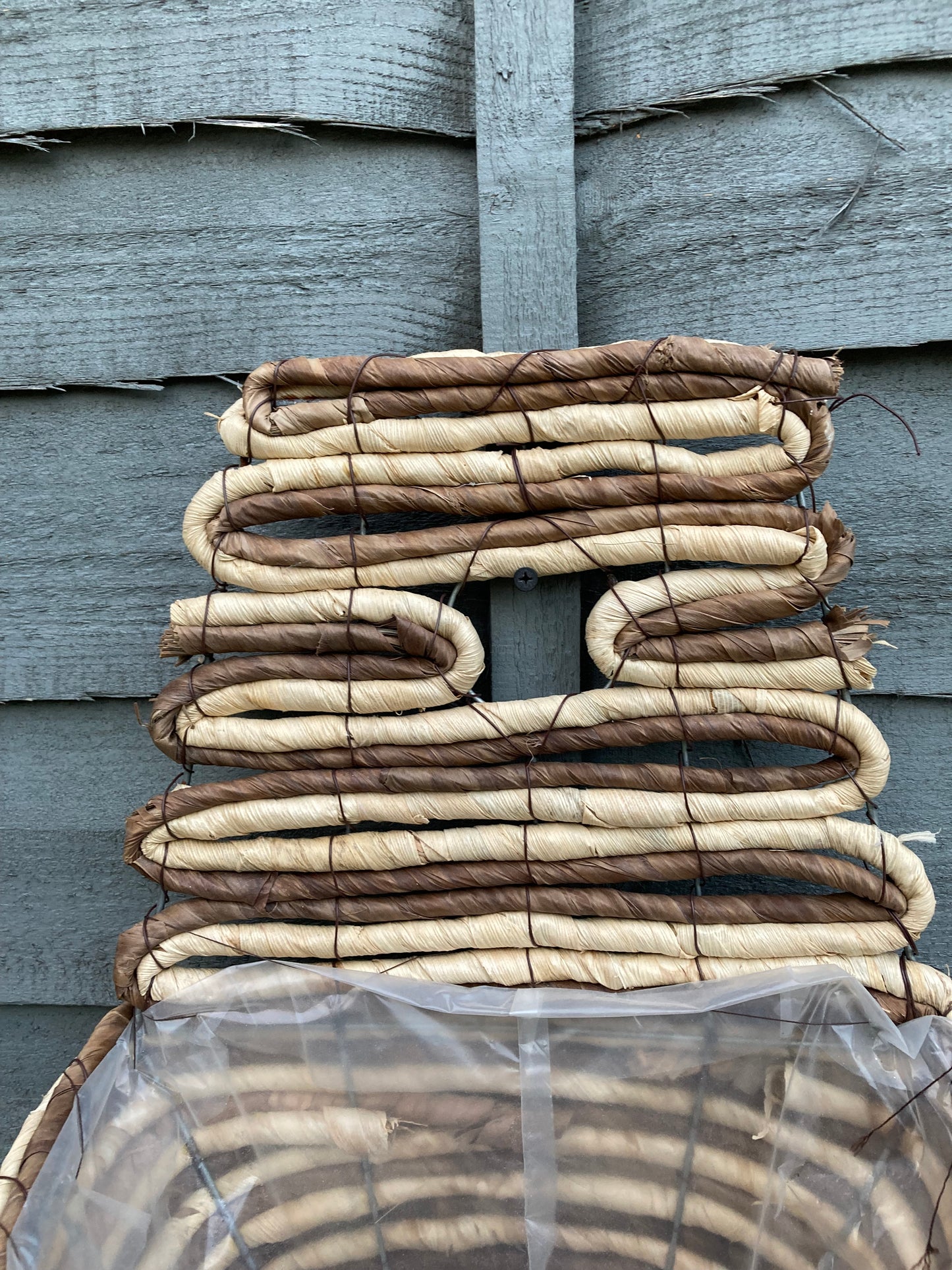 12" Wall Banana Leaf Cone Baskets