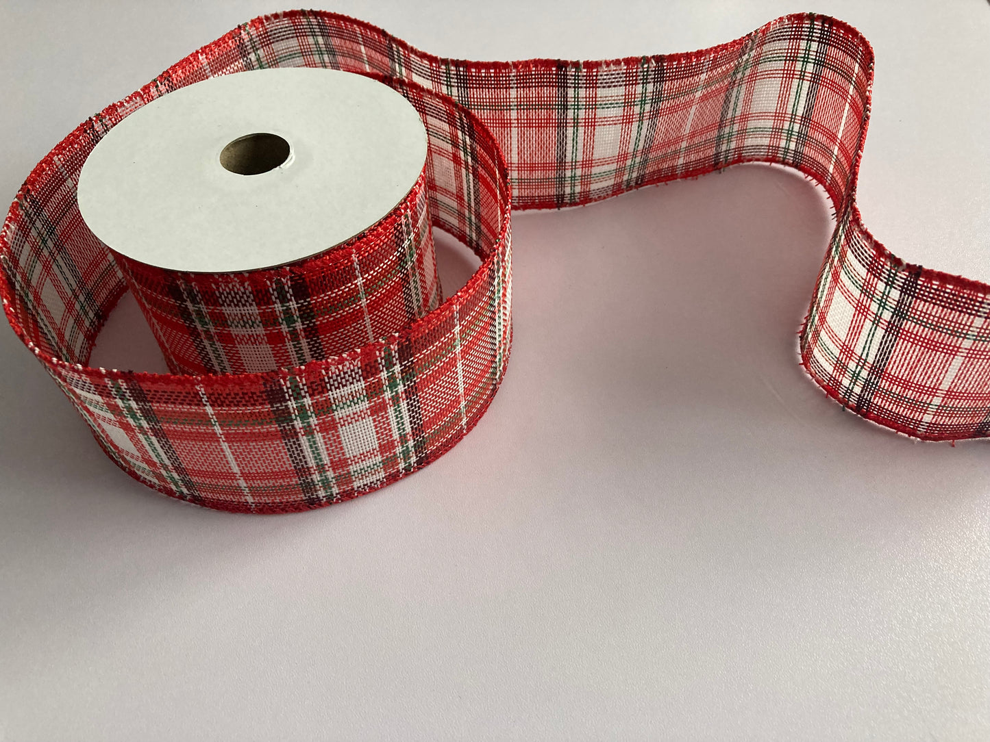 10yrds x 63mm Wired Edge Tartan Ribbon