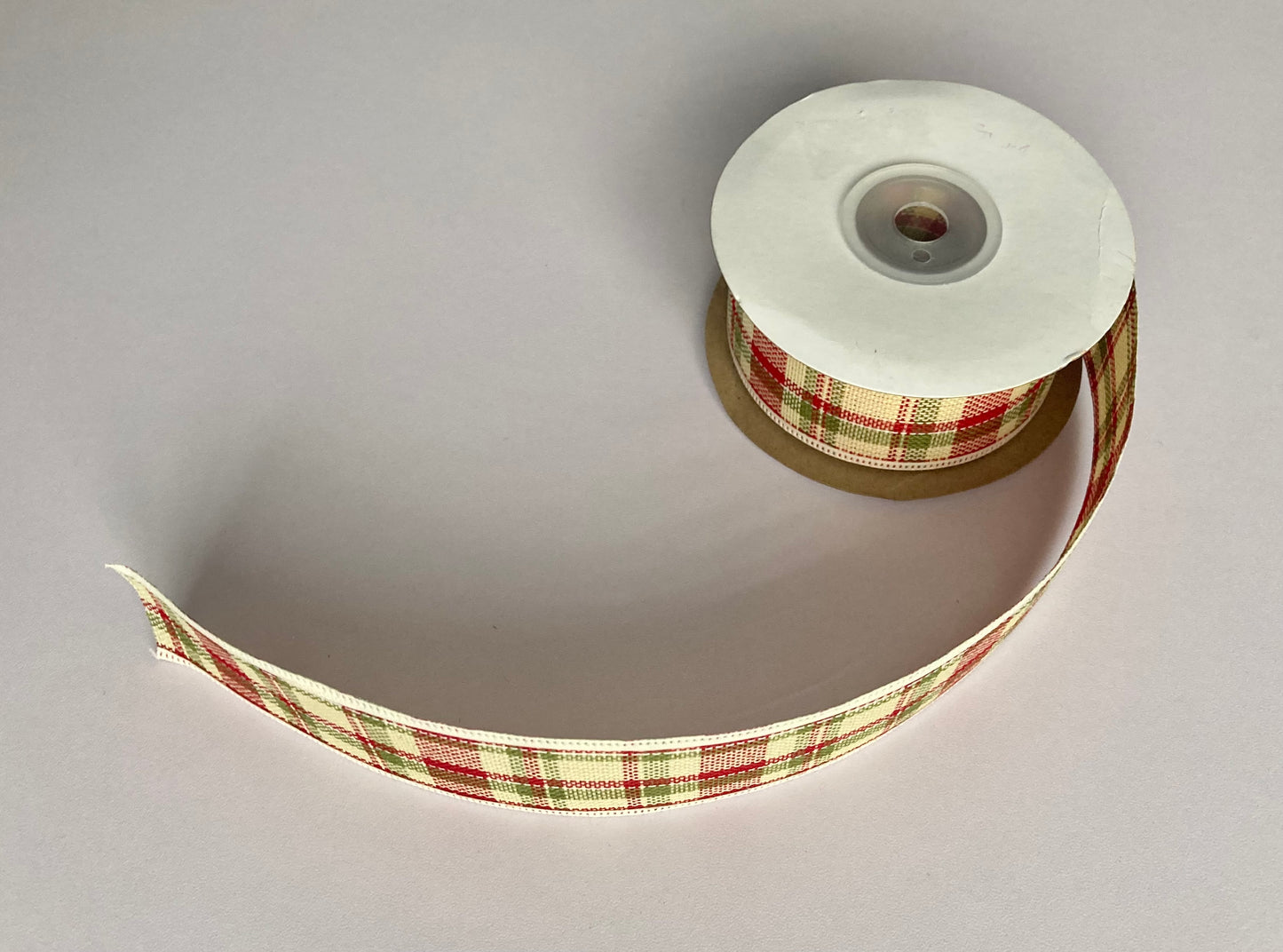 10yrds Tartan Fabric Edge Ribbon