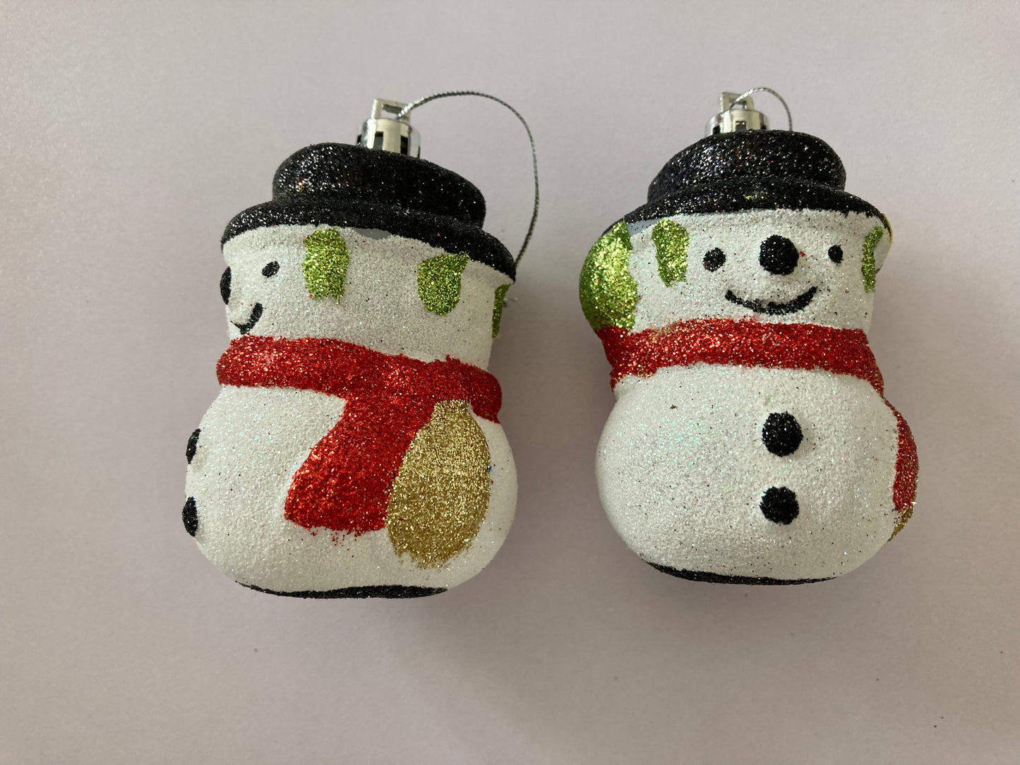 2 Snowman Tree Baubles