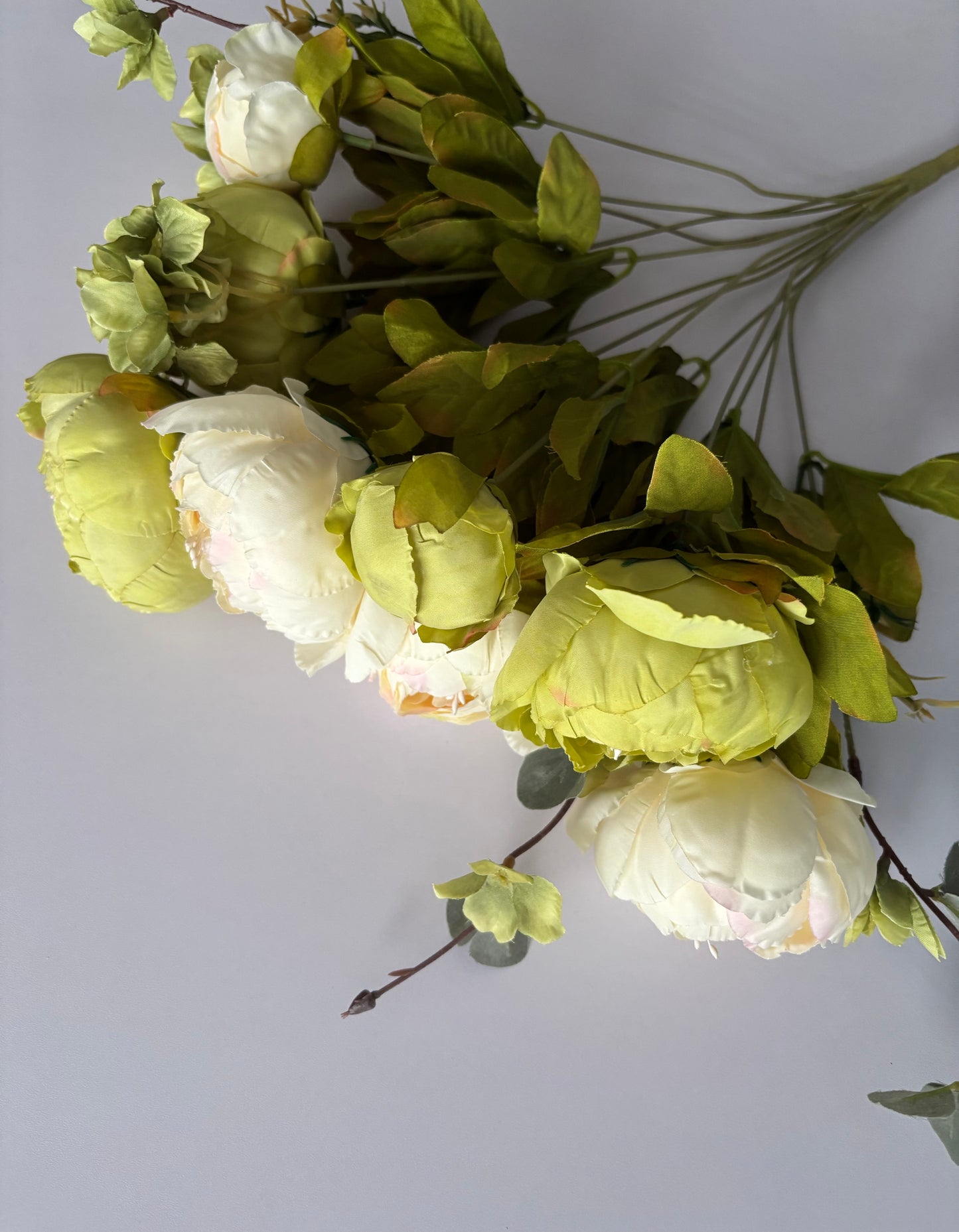 Large Cream & Green Peony & Hydrangea Bouquet