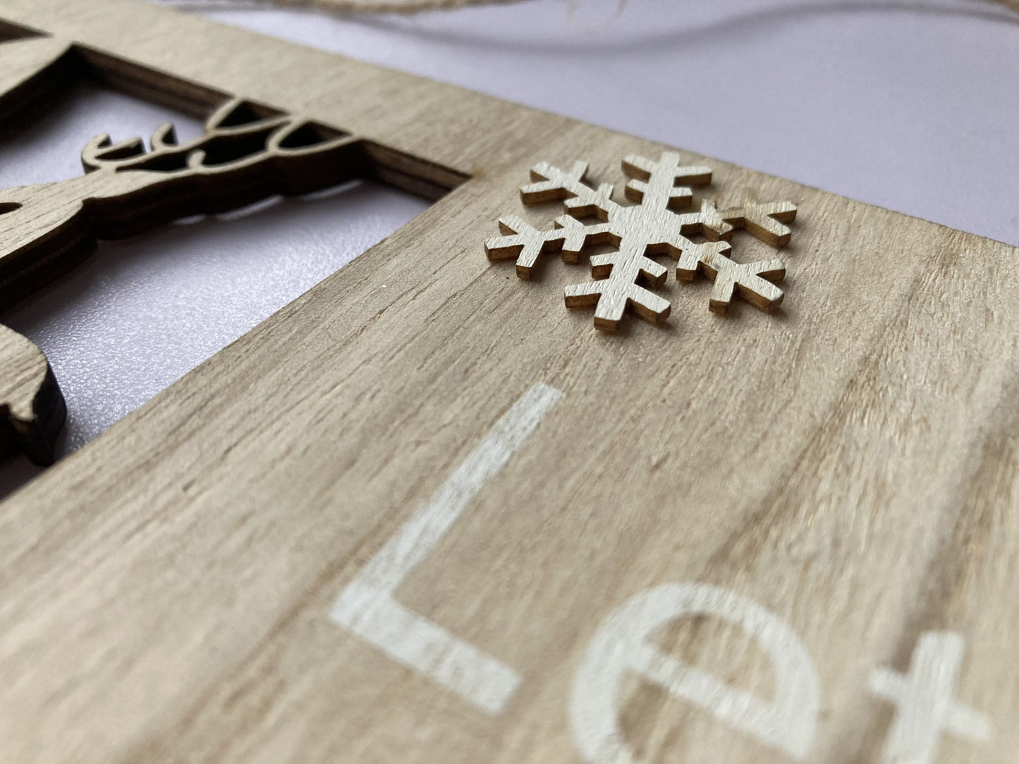 Let It Snow Wall Plaque Decor