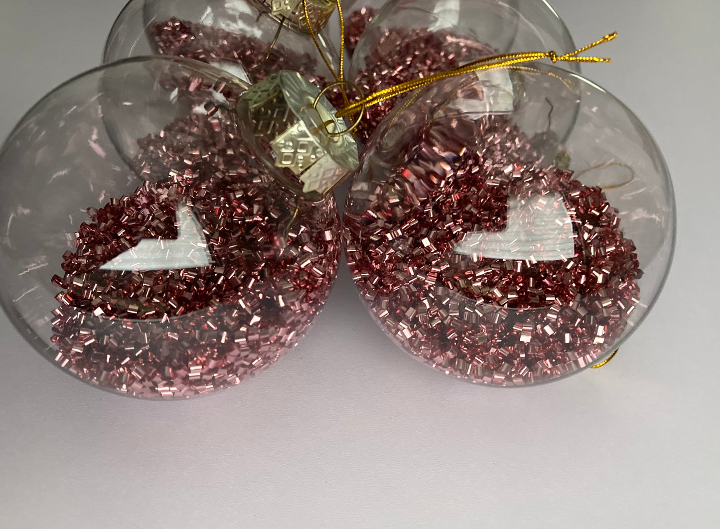 6pk Blush Pink Bauble Set