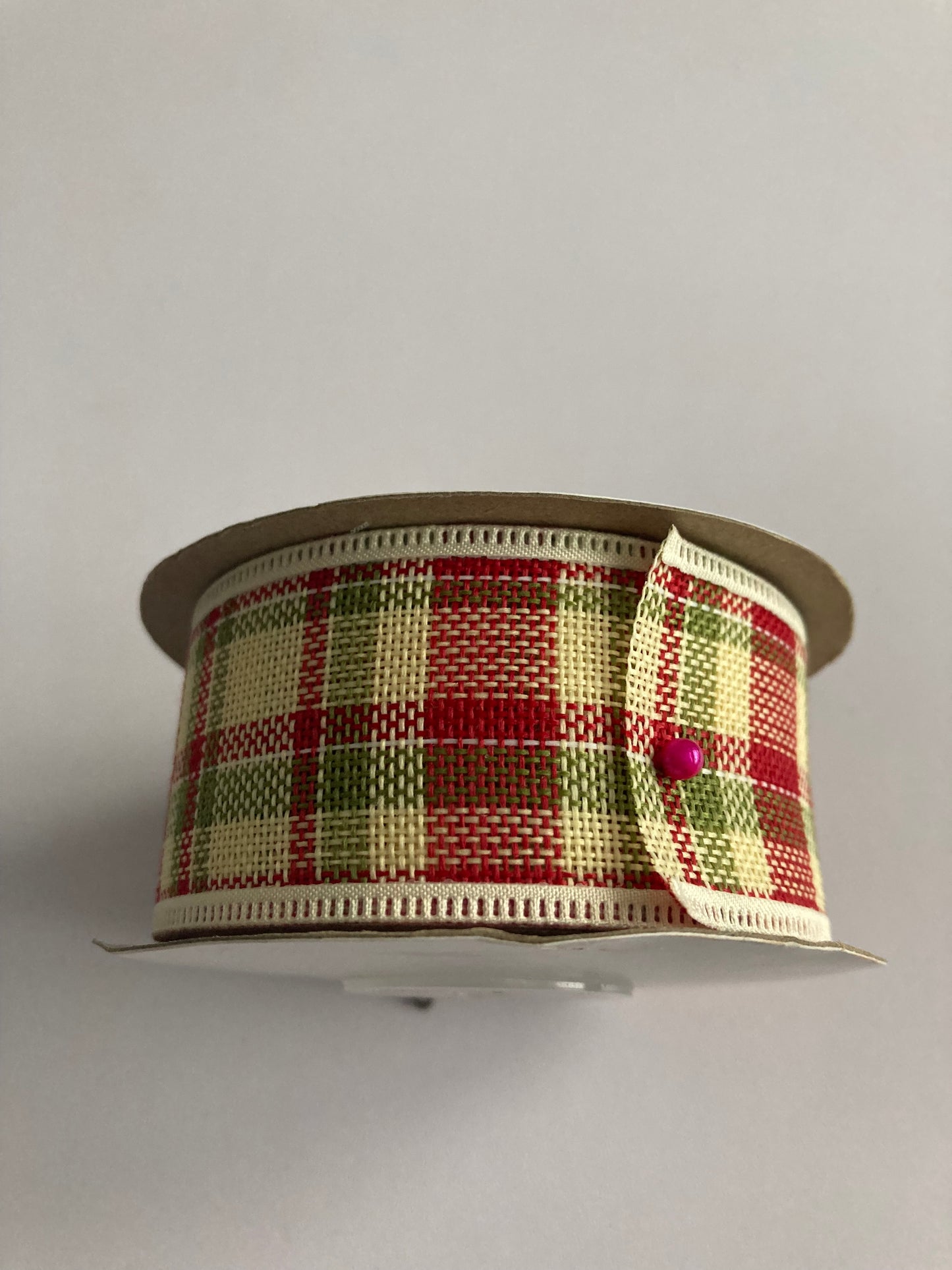 10yrds Tartan Fabric Edge Ribbon