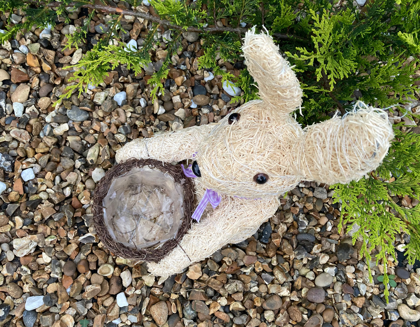 38cm Brushwood Rabbit Plant Pot
