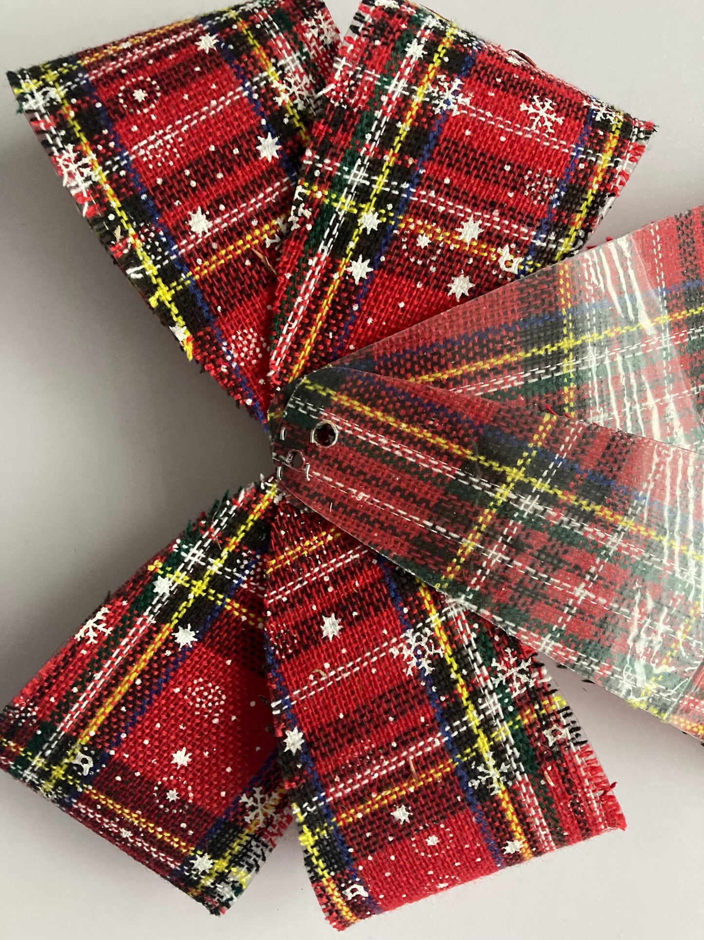 Large Tartan Bow