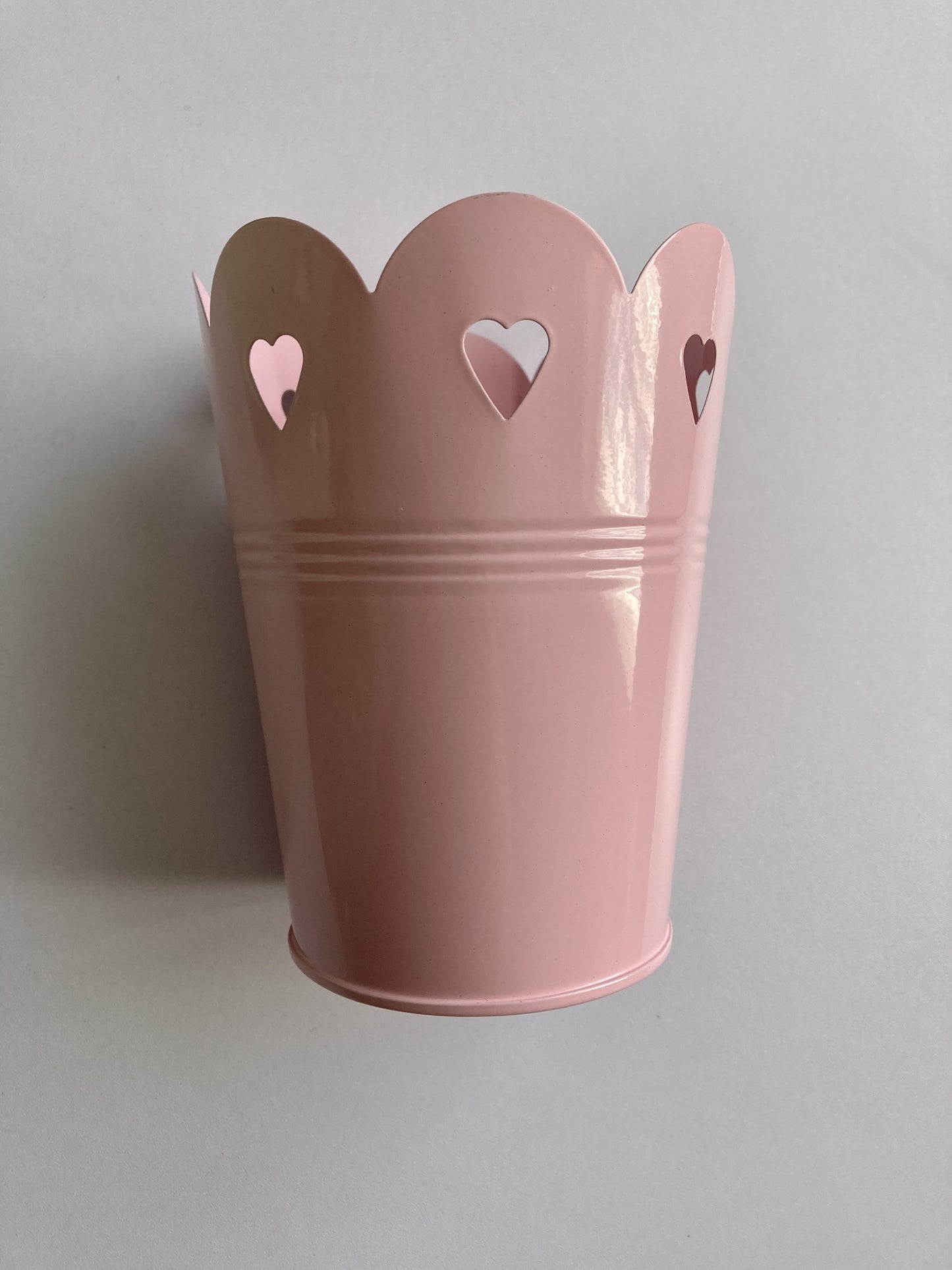 Pink Heart Design Flower Plant Pot