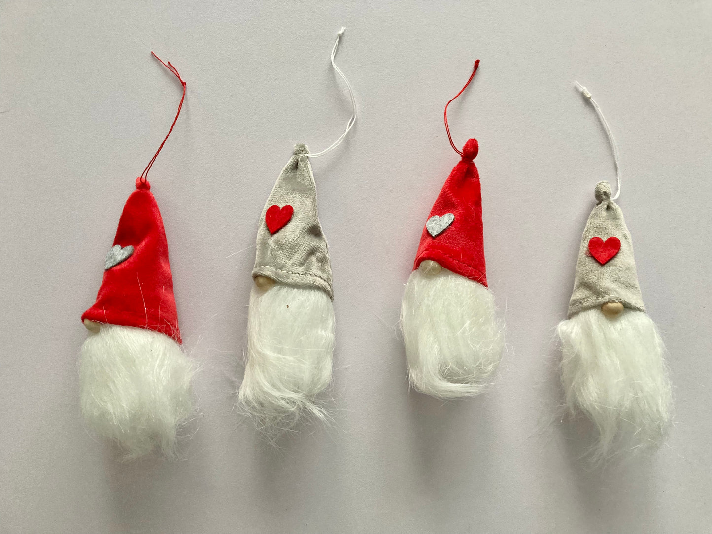 4 Small Gonk Hanging Decorations