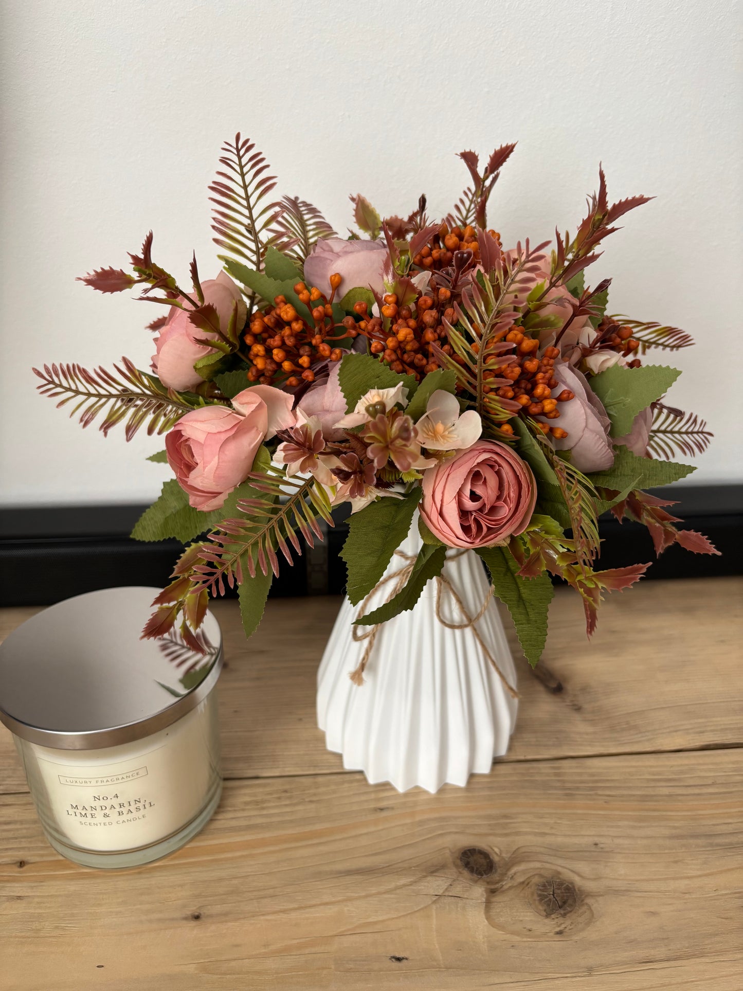 Dusky Pink & Purple Ranunculi & Hydrangea Bunch