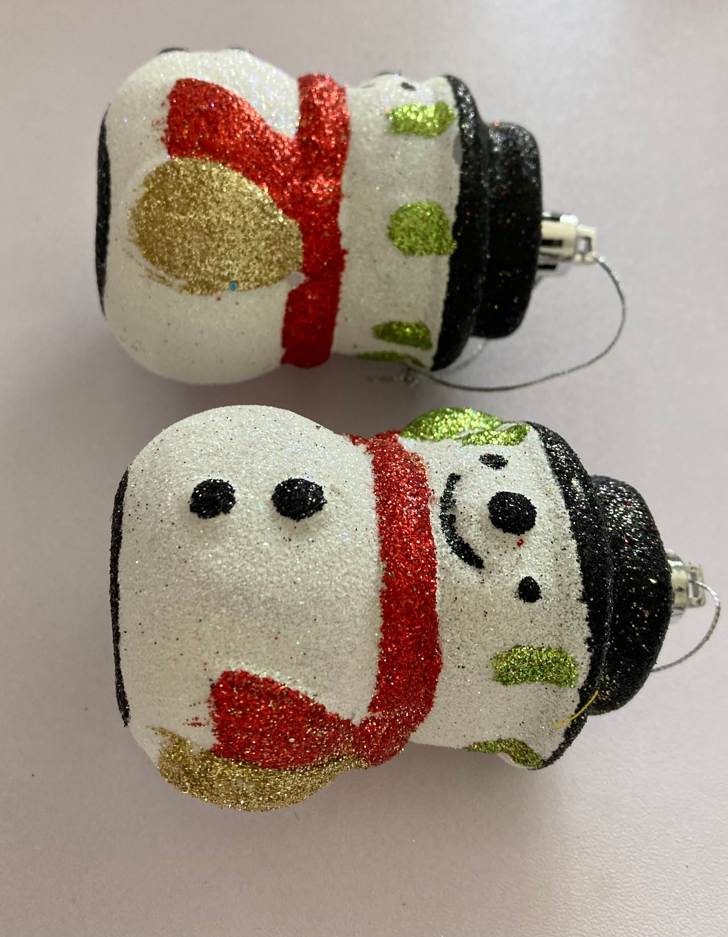 2 Snowman Tree Baubles