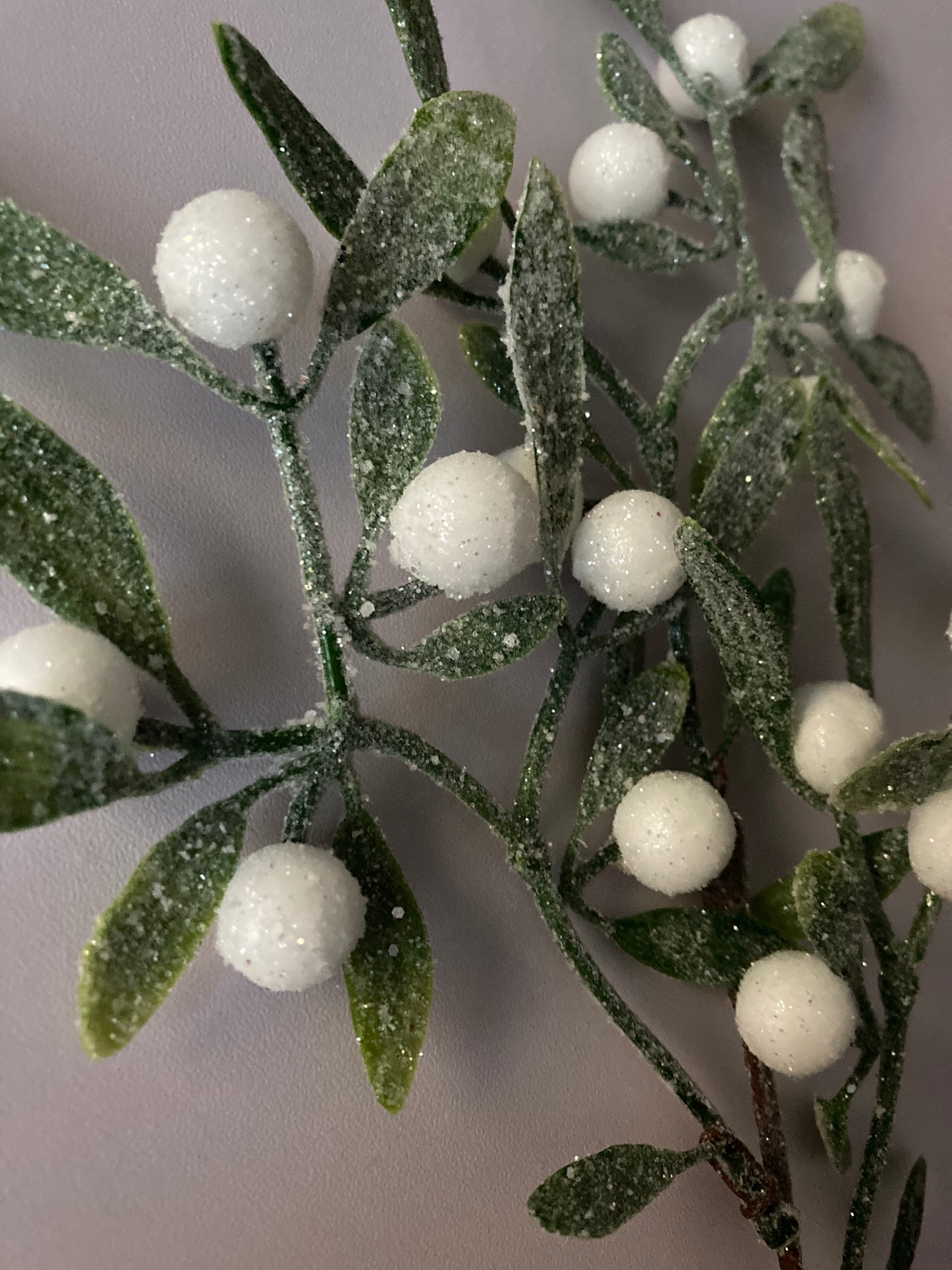 Snowy Mistletoe Spray