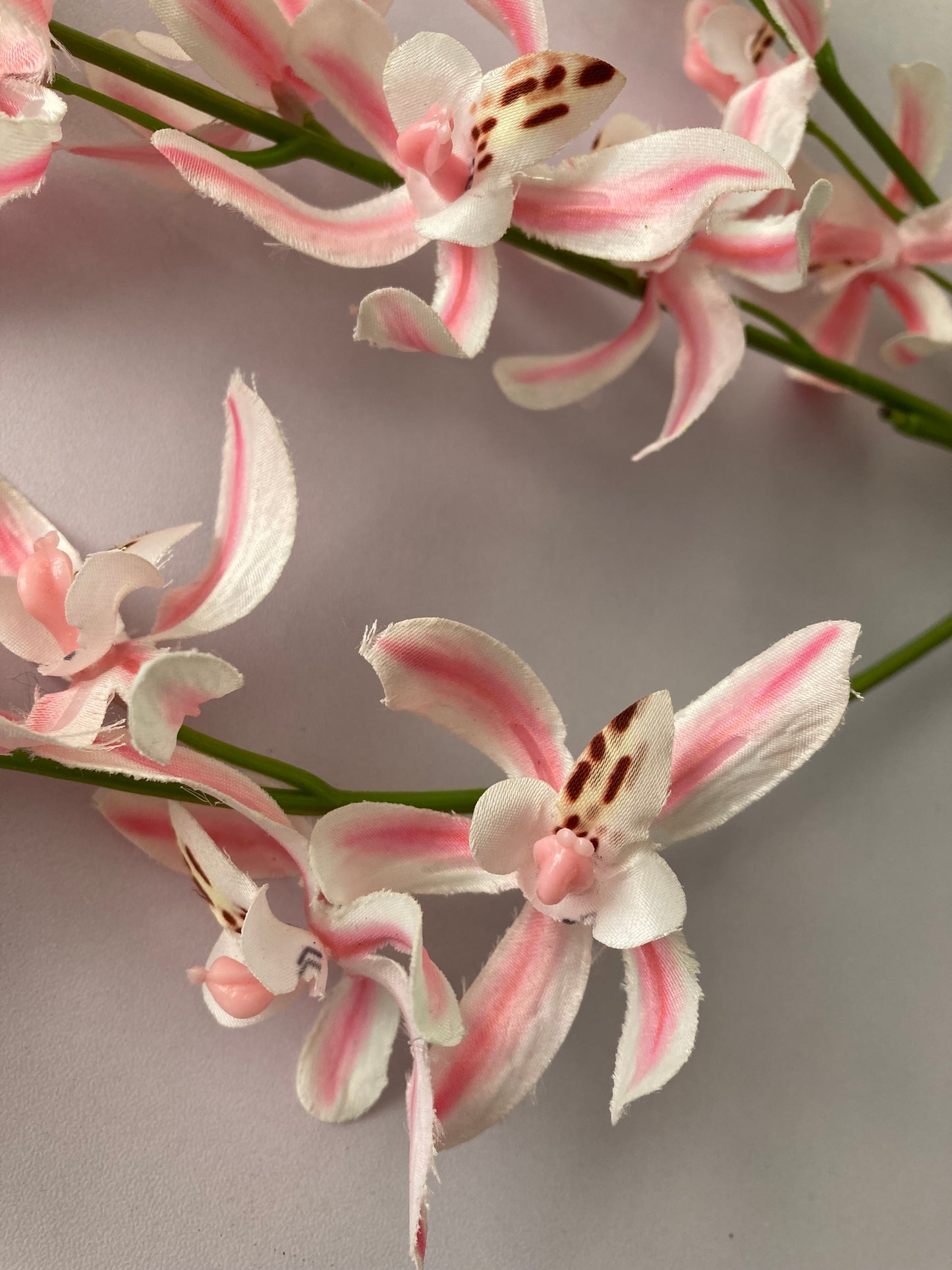 Pink & White Faux Trailing Flower