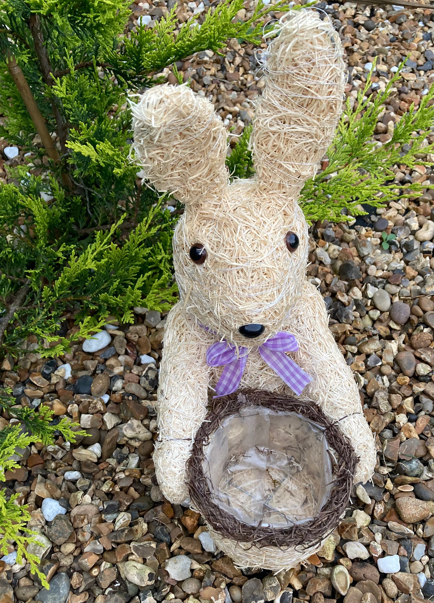 38cm Brushwood Rabbit Plant Pot