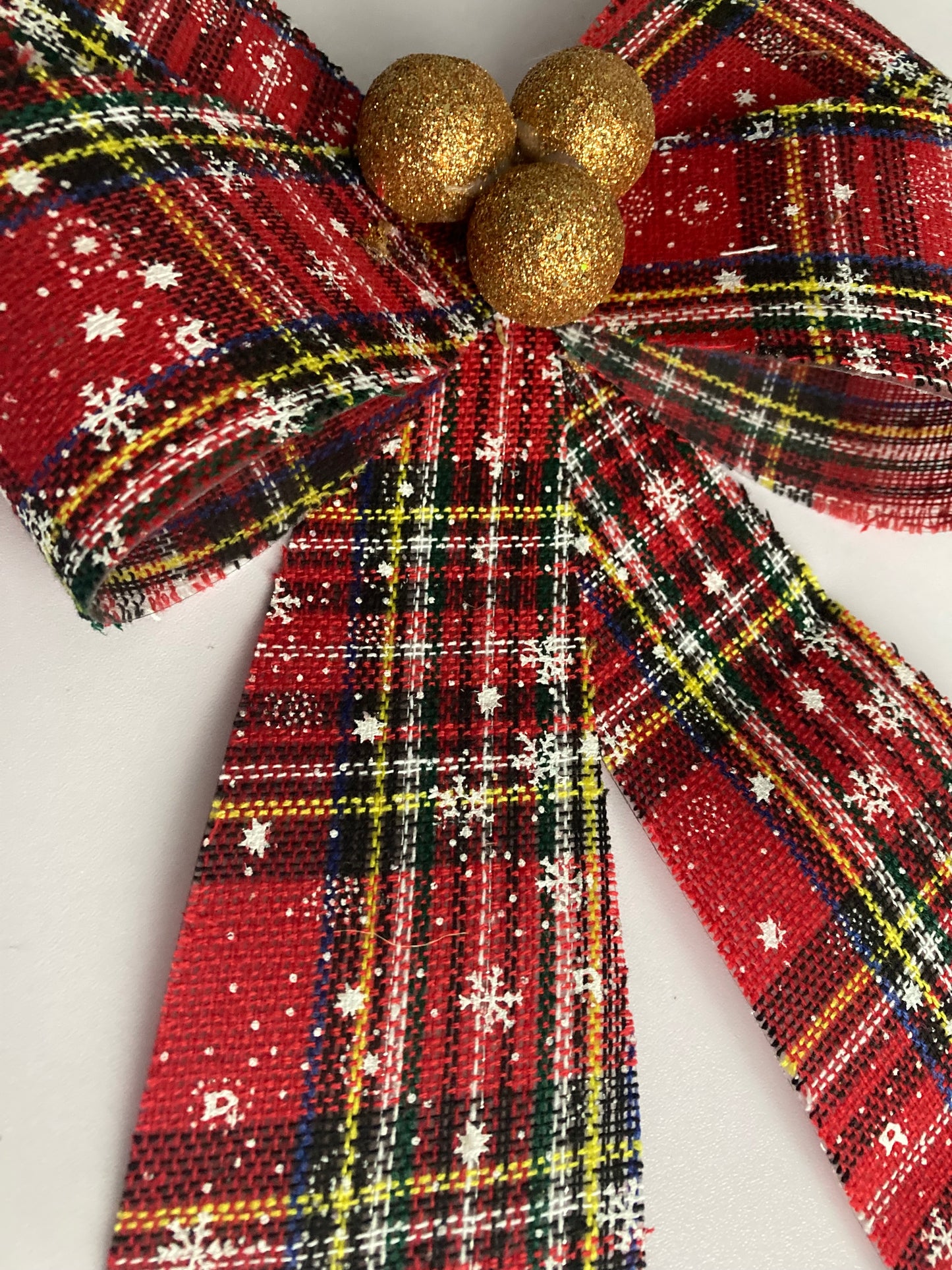 Large Tartan Bow