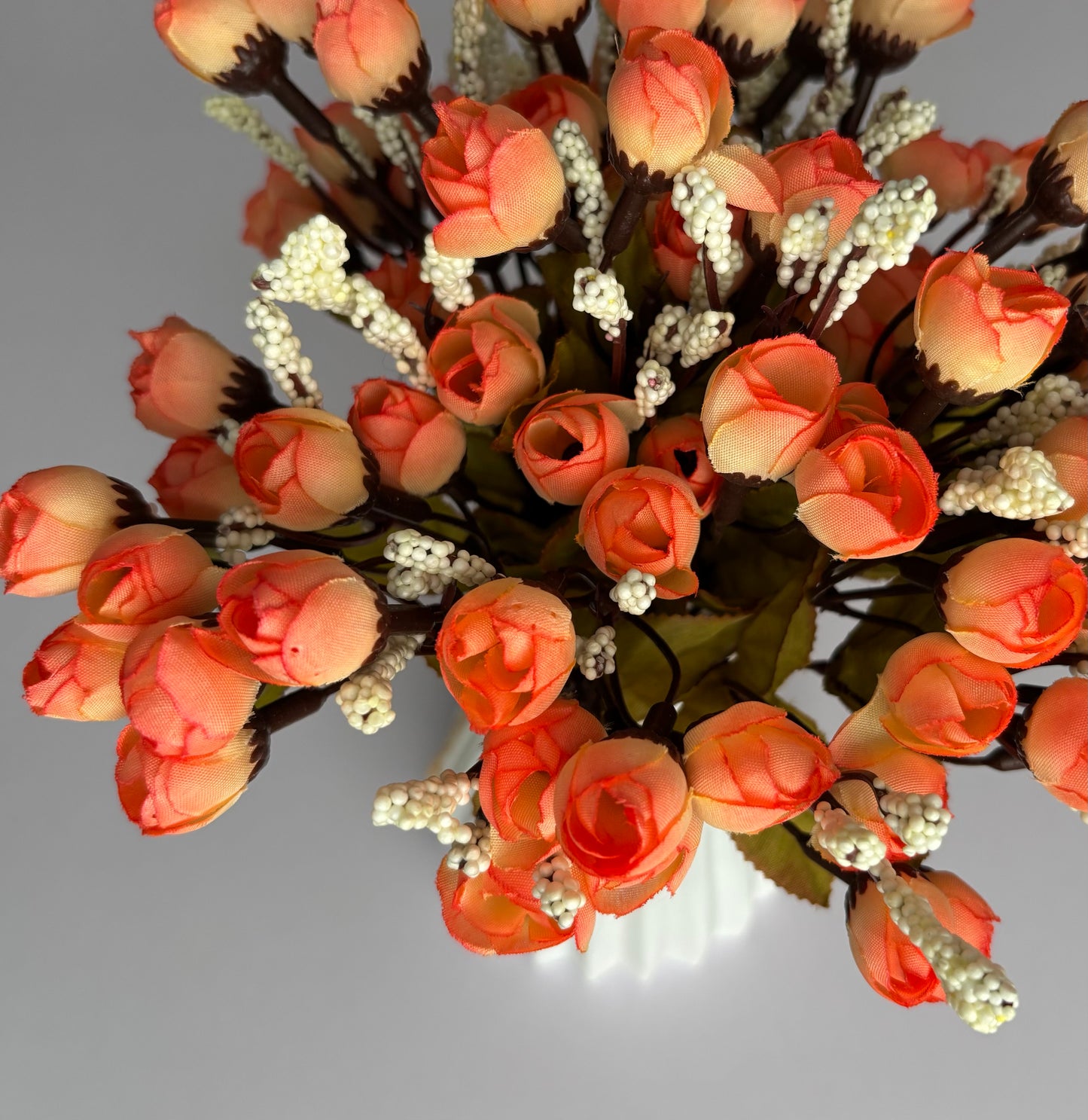 Orange/Peach Mini Rosebud Bunch