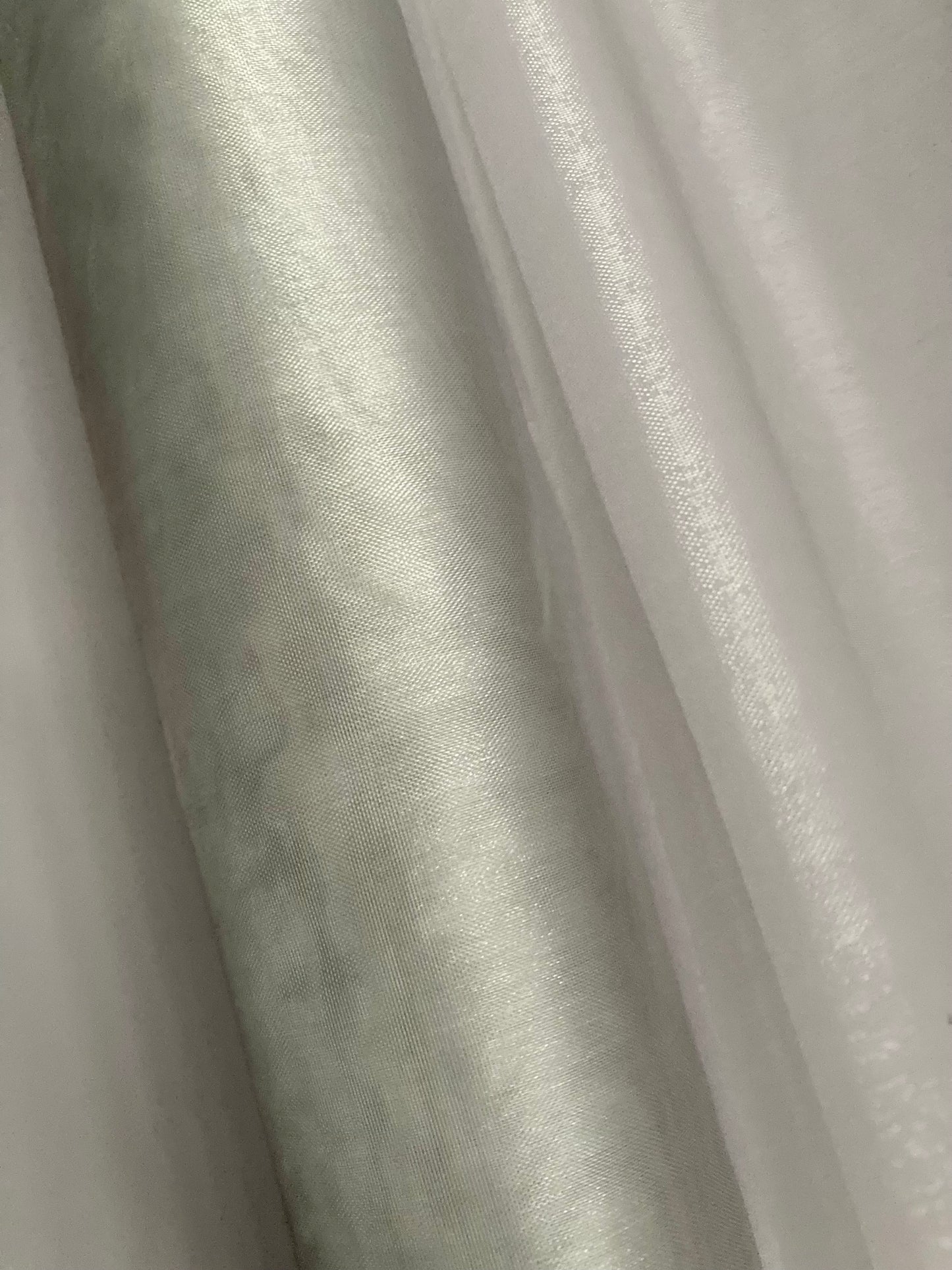 9M x 40cm Silver Organza Roll