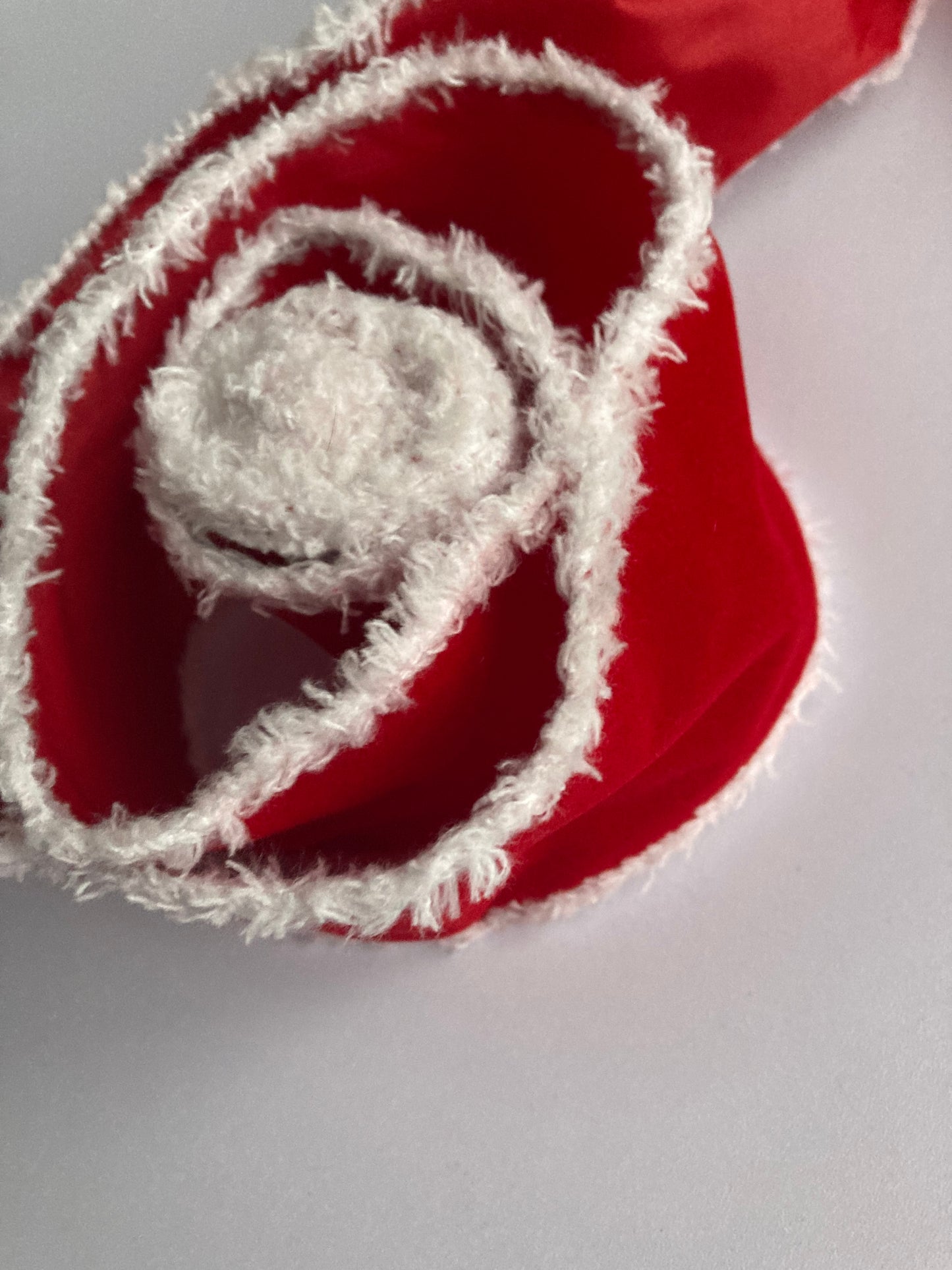 2yrds Red Velvet Wired Edge Ribbon