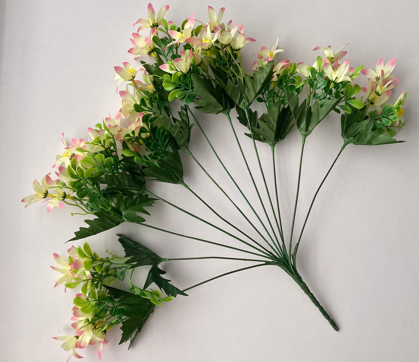 Pink Tipped White Wild Lily Bunch