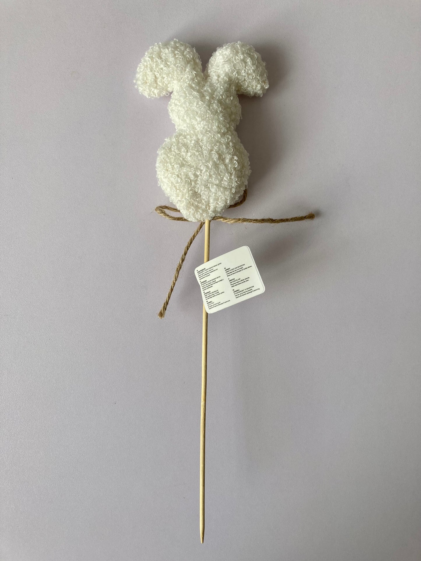 White Plush Rabbit Pick