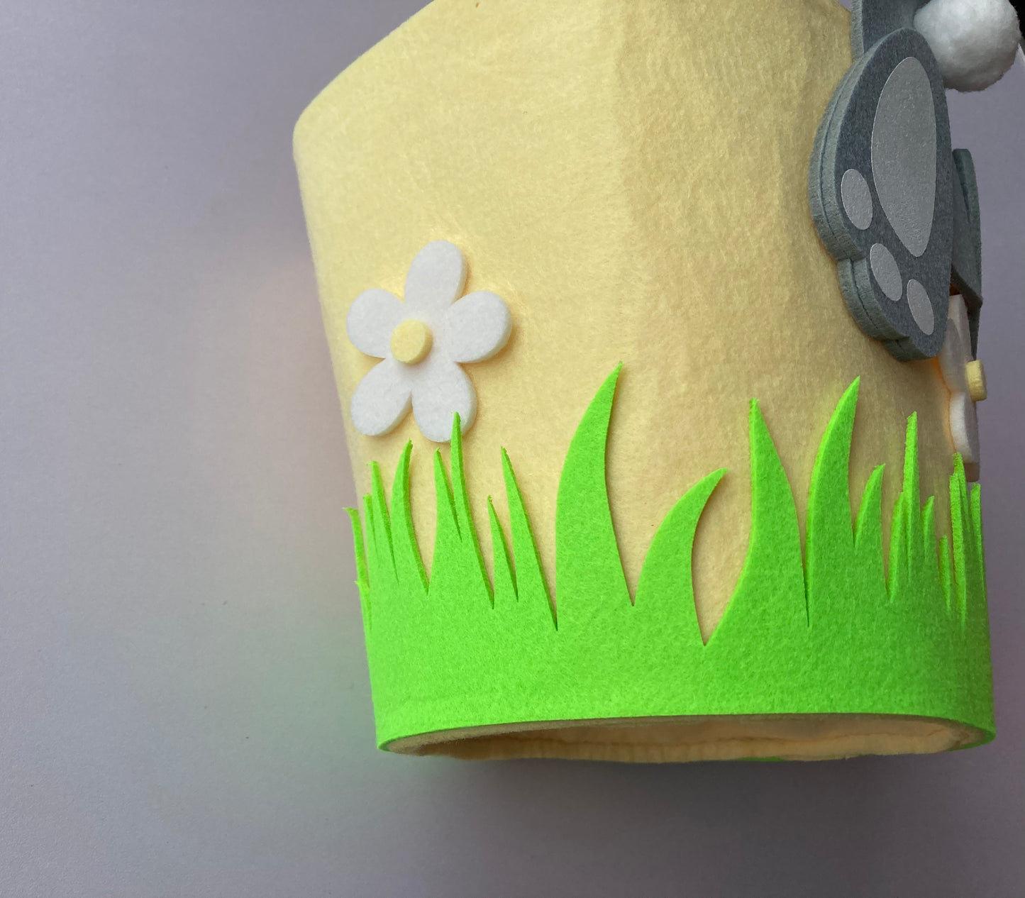 Yellow Easter Bunny Basket