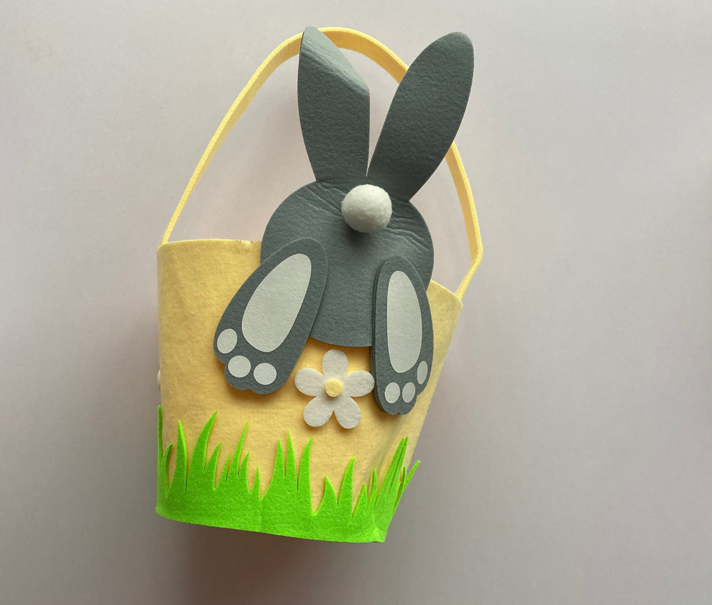 Yellow Easter Bunny Basket