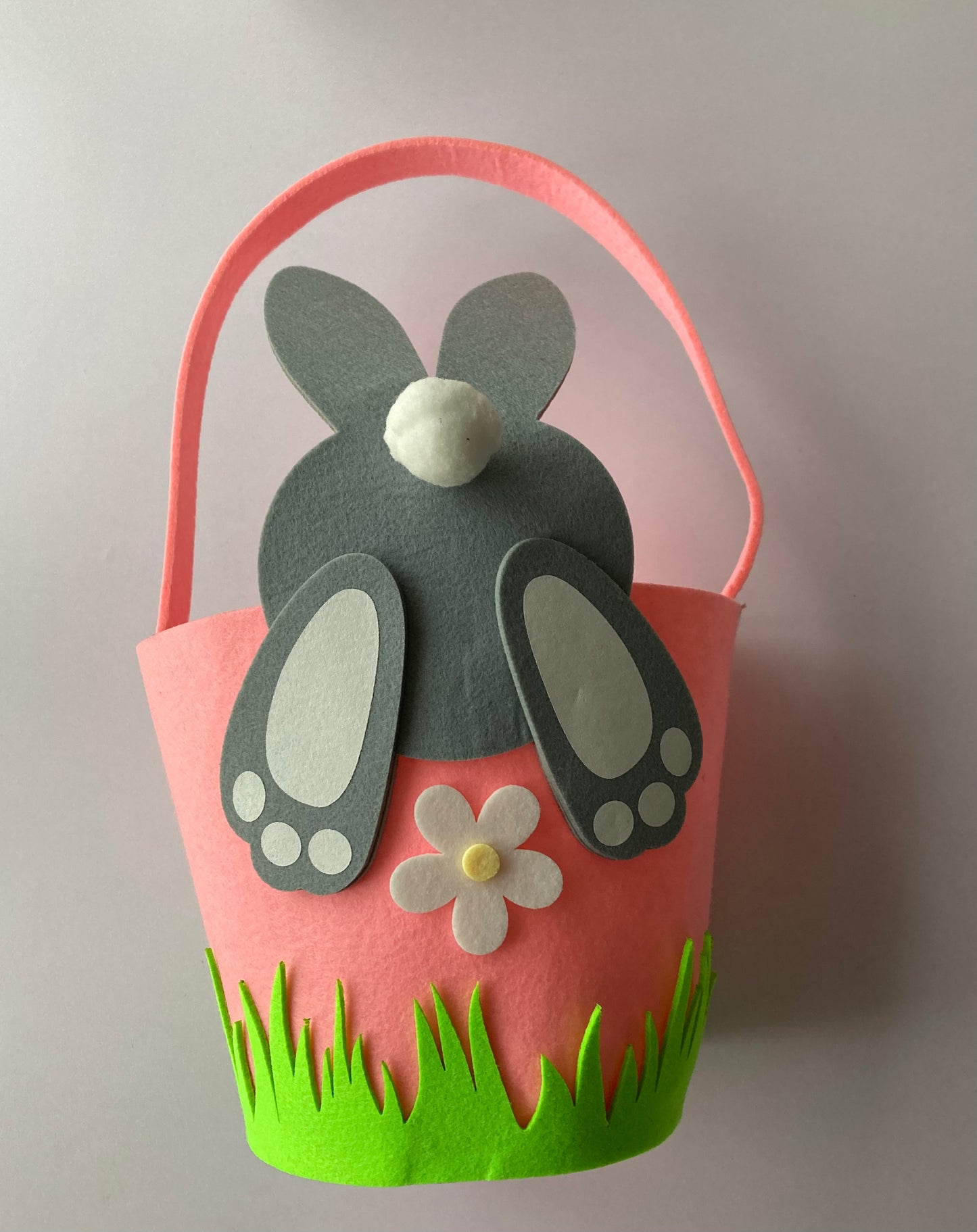 Pink Easter Bunny Basket
