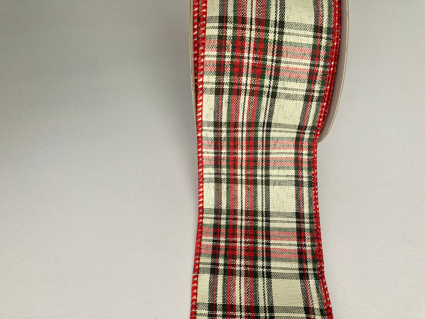10yrds x 63mm Wired Edge Tartan Ribbon