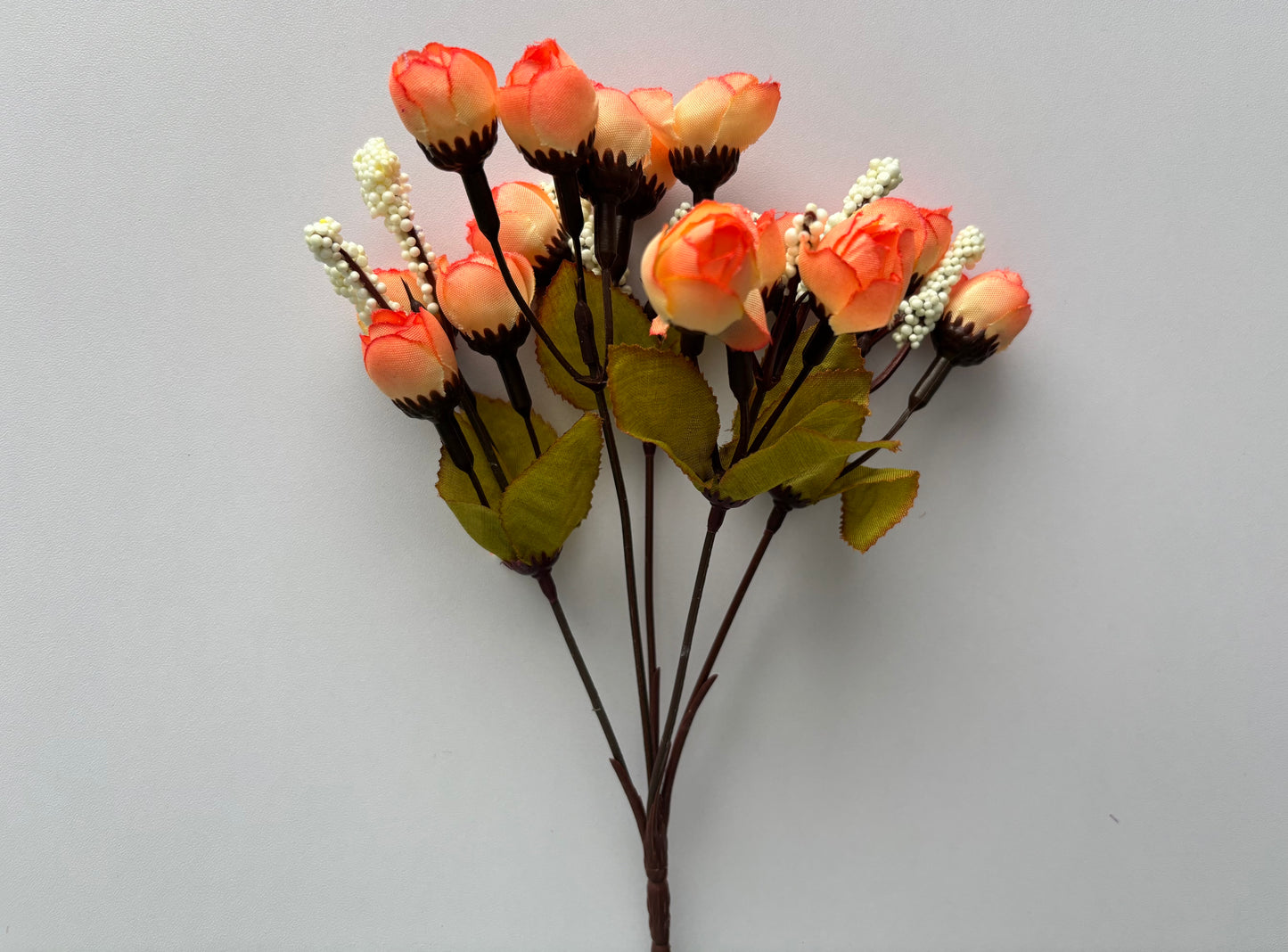 Orange/Peach Mini Rosebud Bunch