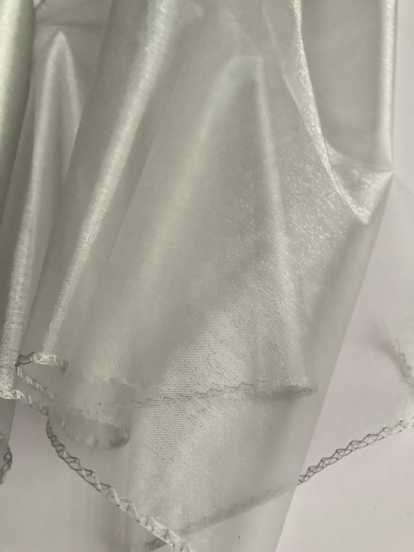 9M x 40cm Silver Organza Roll