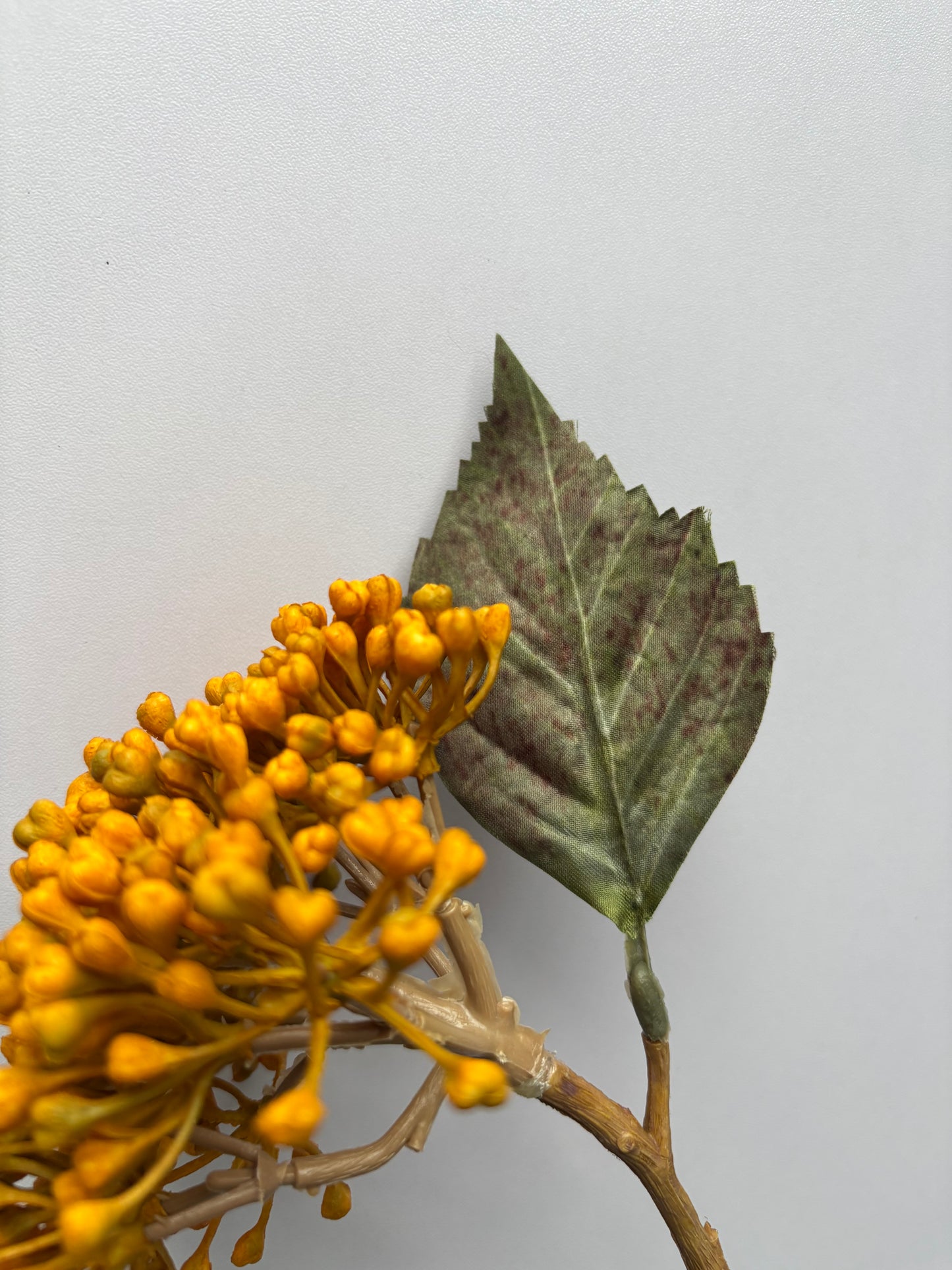 Mustard/Yellow Hydrangea Berry Stem