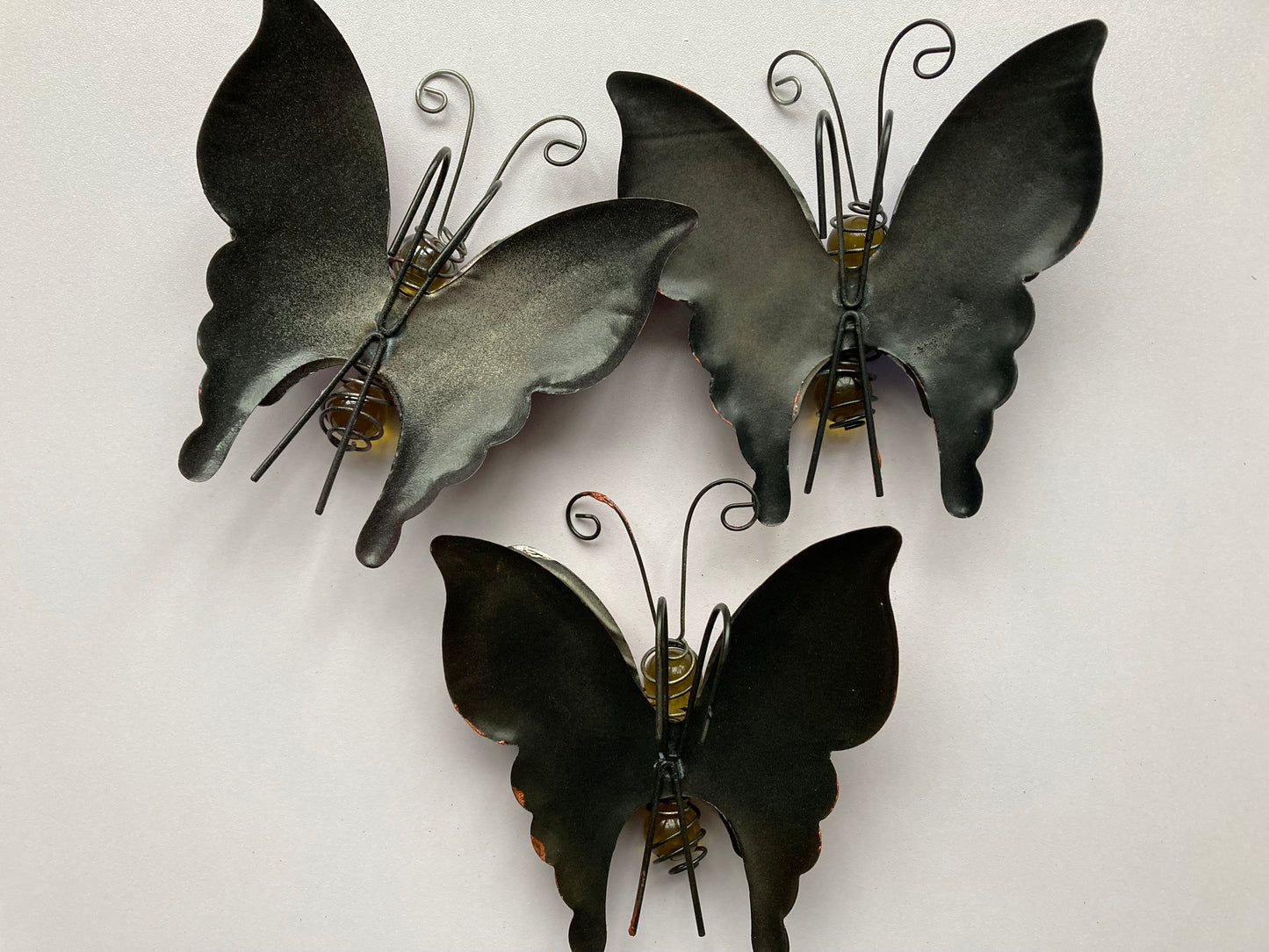 Yellow/Orange Metal Butterfly Plant Hanger