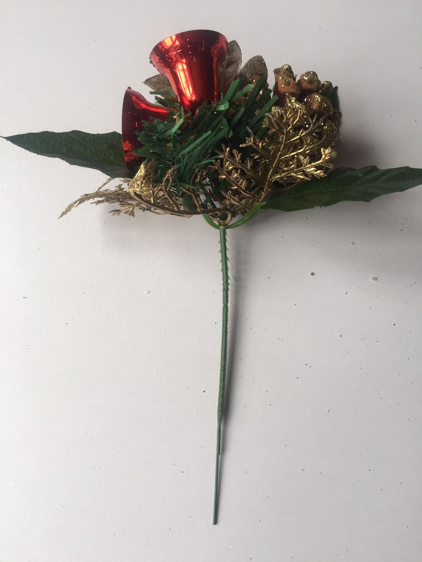 Red Bell & Foliage Pick