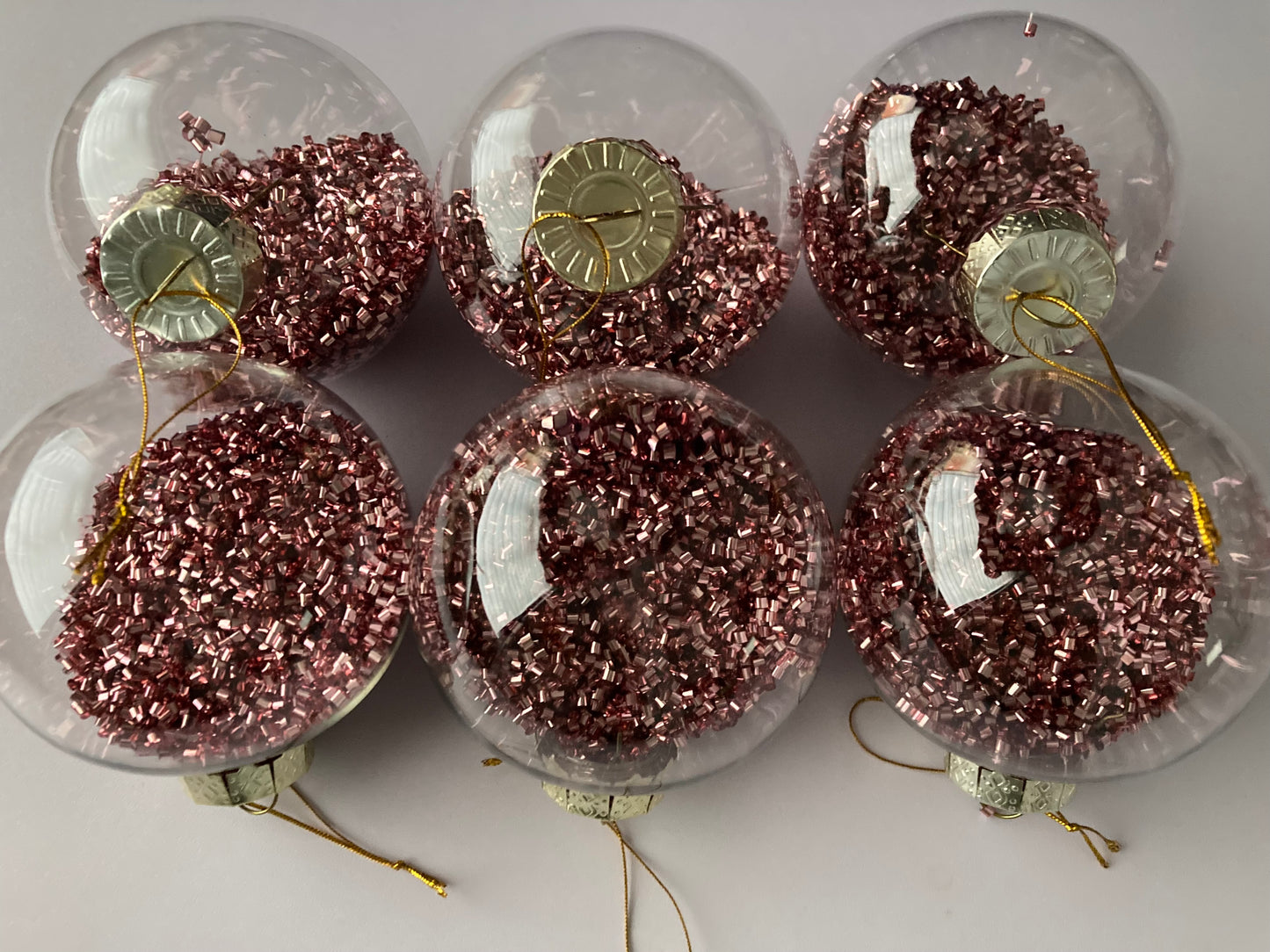 6pk Blush Pink Bauble Set