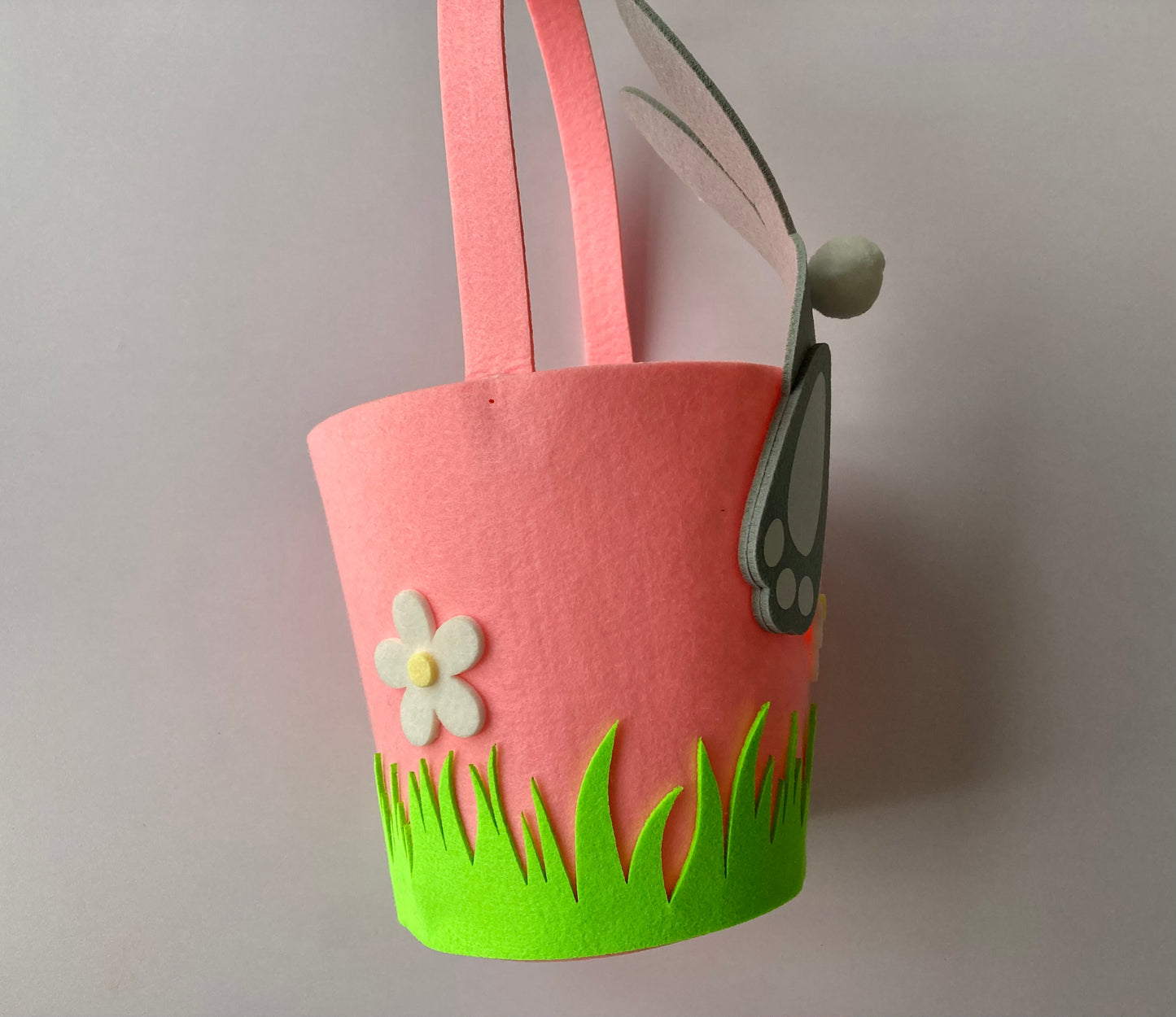 Pink Easter Bunny Basket